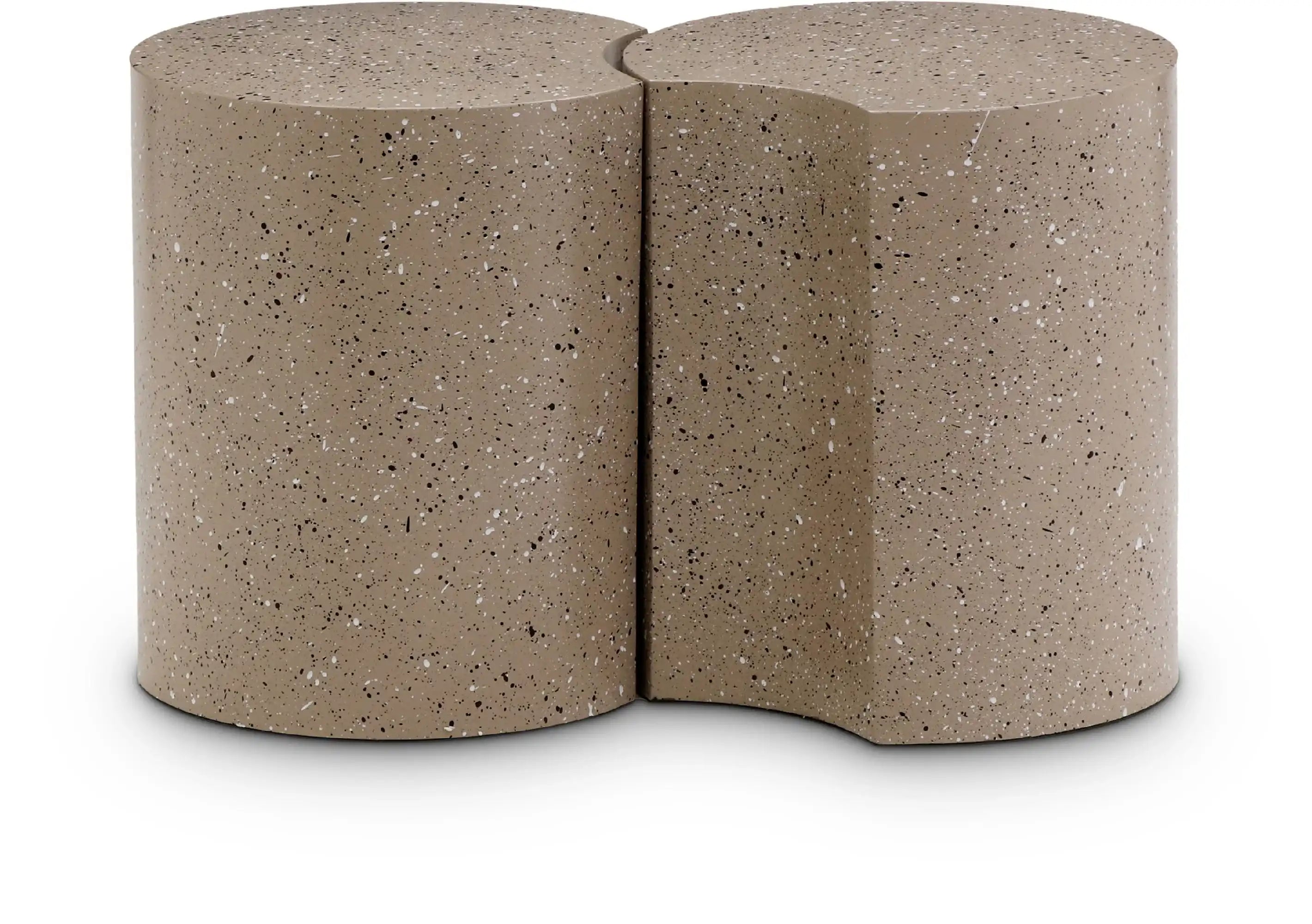 Dimple - 2 Piece Modular End Table - Terazzo Finish - Best Buy Furniture