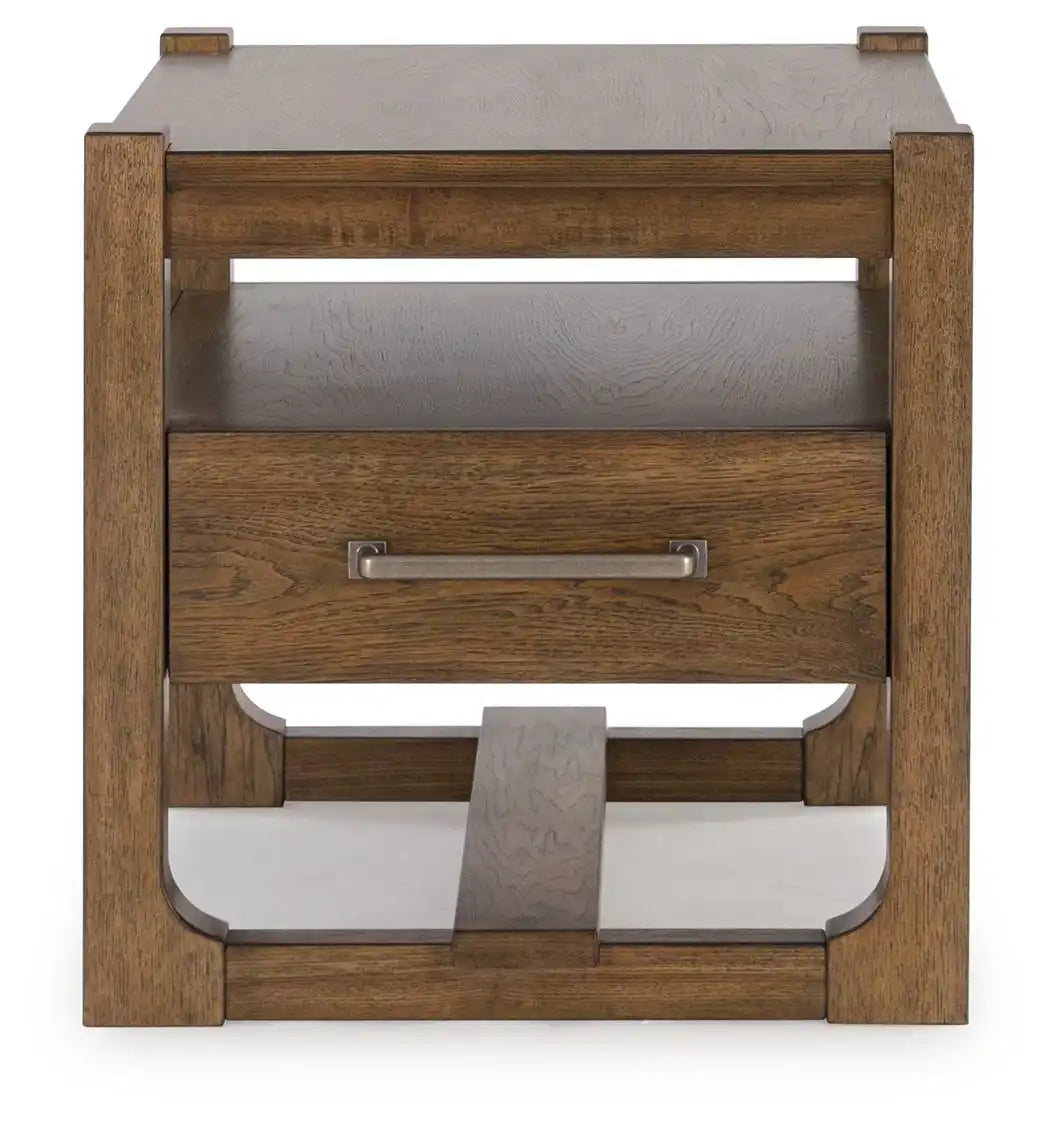Cabalynn - Square End Table - Light Brown - Best Buy Furniture