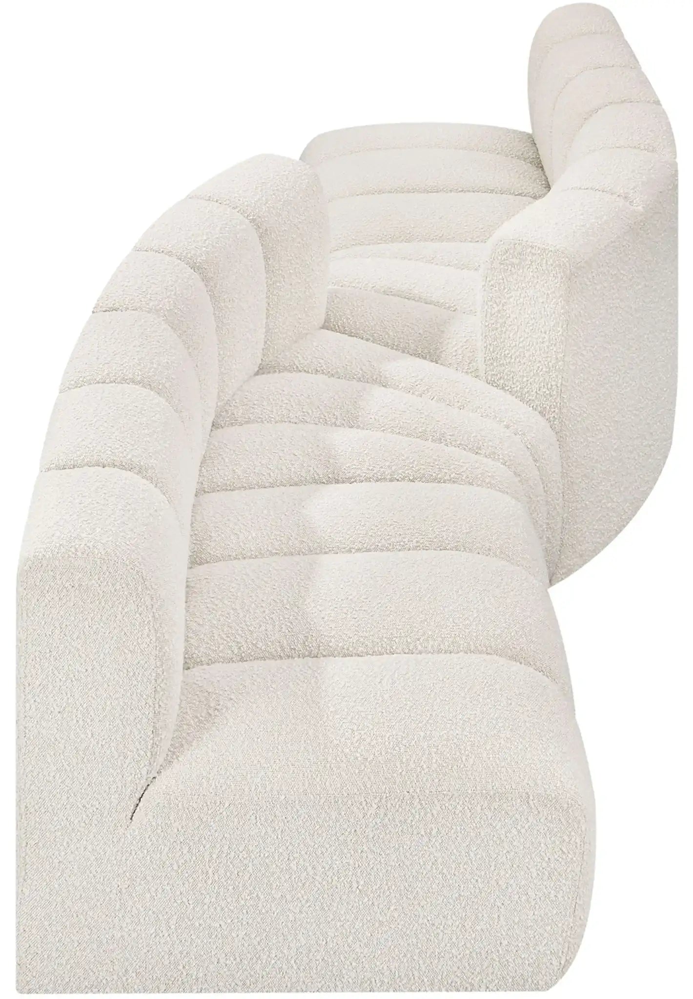 Arc - Boucle Fabric 4 Piece Sofa