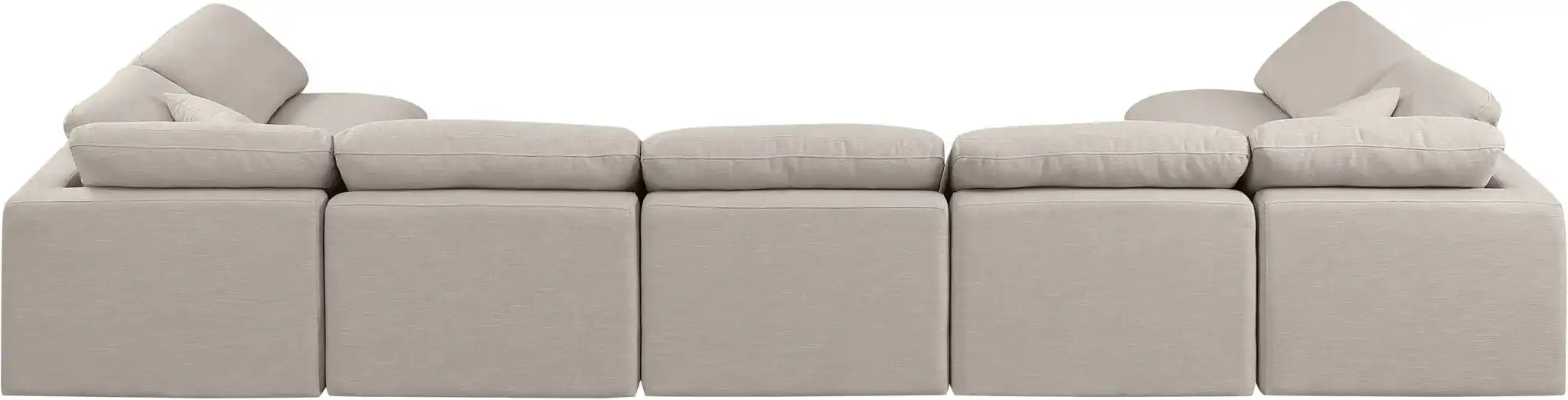 Indulge - Linen 7 Piece Modular U-Shaped Sectional