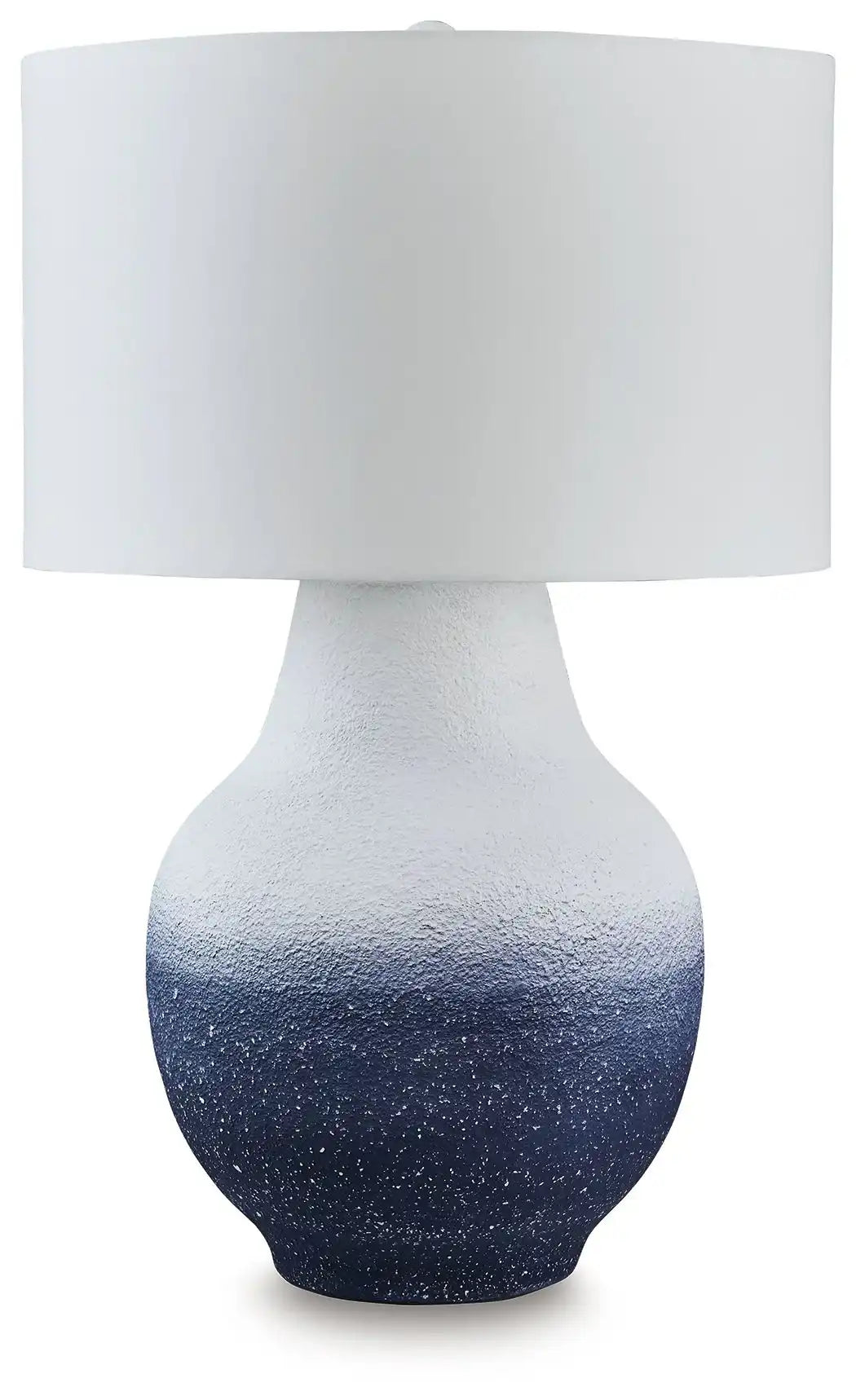 Dashland - Metal Table Lamp - White / Navy - Best Buy Furniture