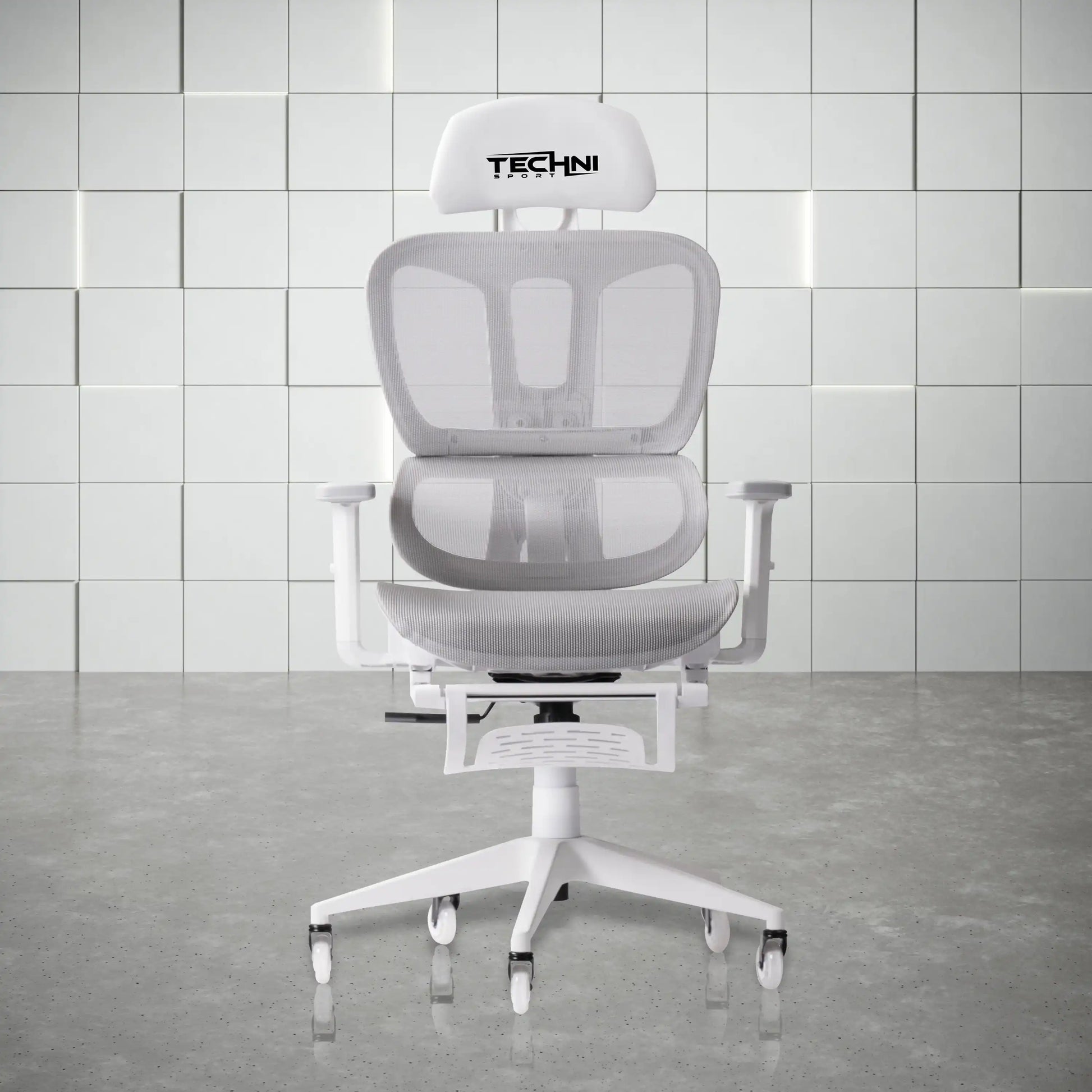 Techni Sport AIRFLEX2.0 White Mesh Gaming Chair - Best Buy Furniture