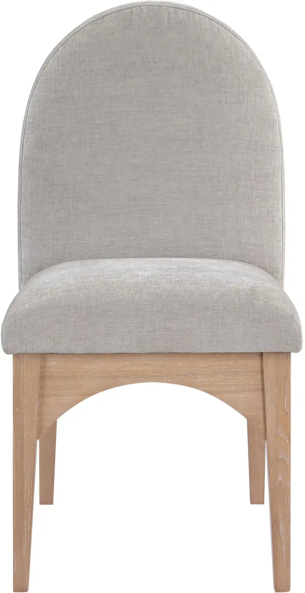 Waldorf - Chenille Dining Side Chair With Natural Legs