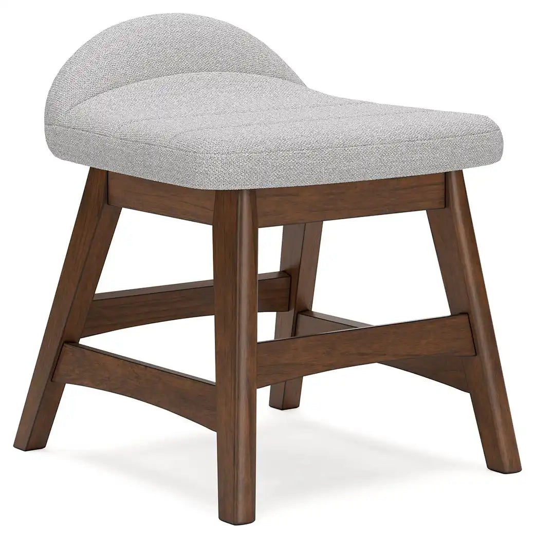 Lyncott - Home Office Desk Chair - Light Gray / Brown - Best Buy Furniture
