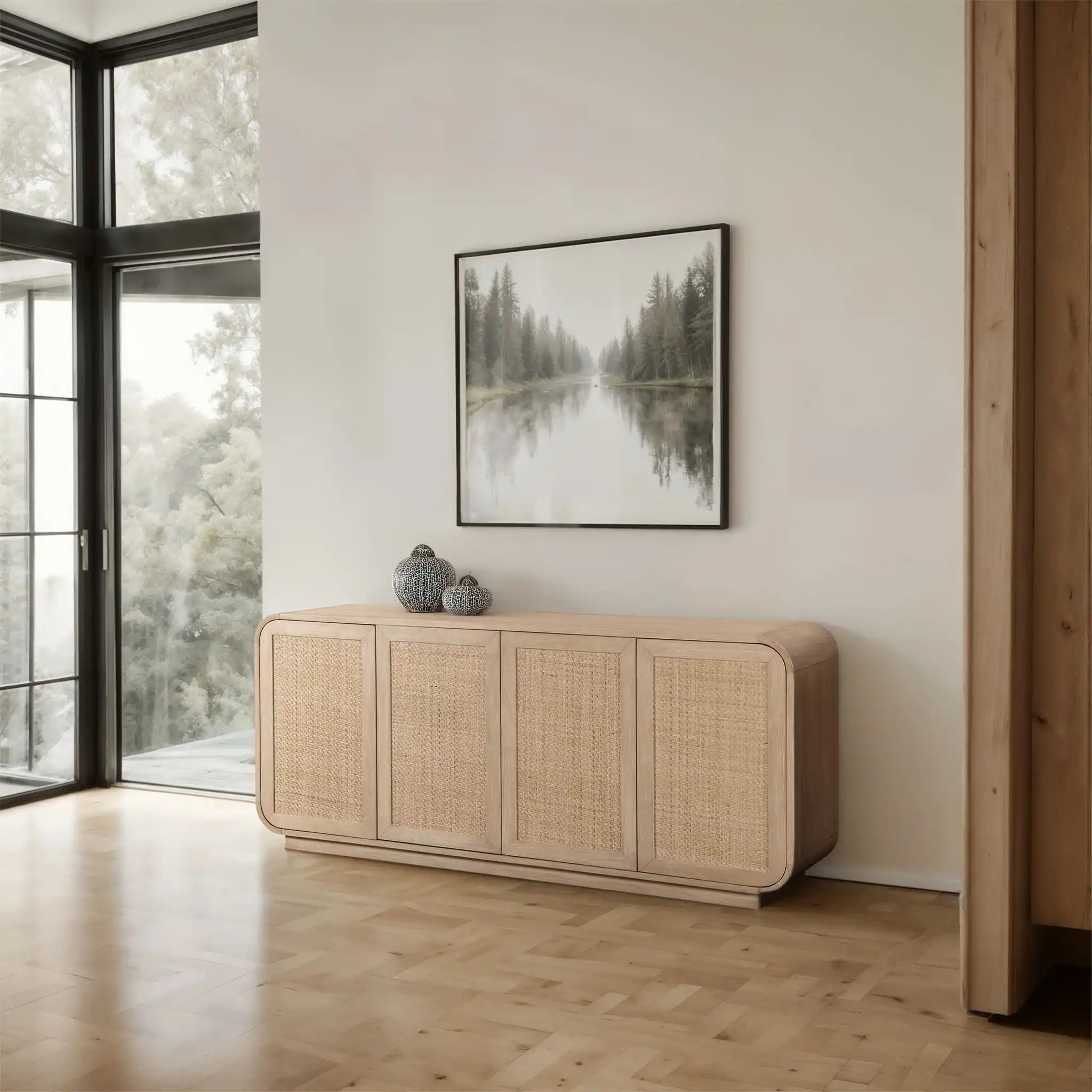 Windsor - 72" Rubberwood Sideboard / Buffet - Natural