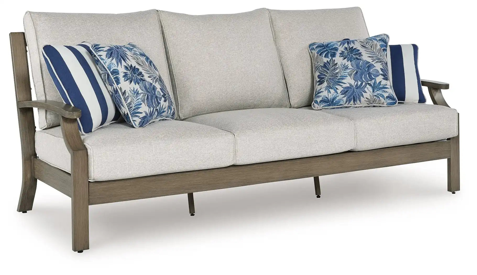 Rainier Ranch - Sofa With Cushion - Brown / Beige - Best Buy Furniture