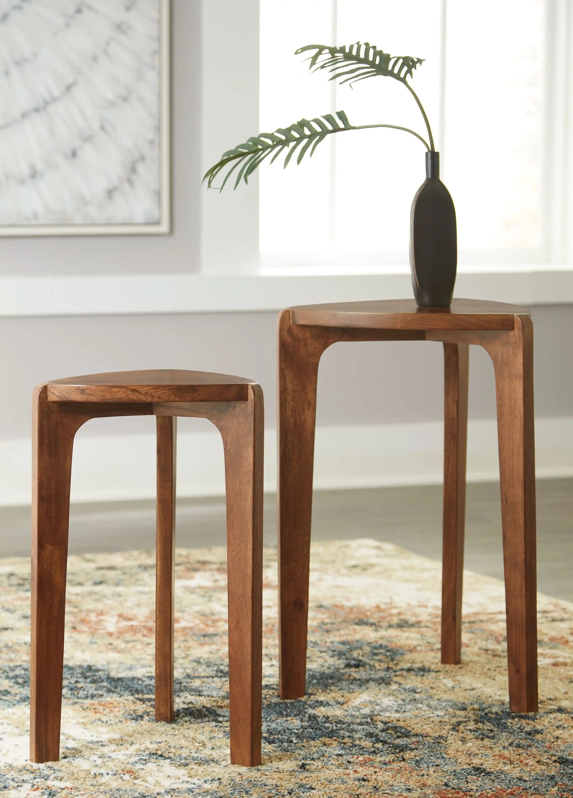 Brynnleigh - Accent Table Set (Set of 2) - Medium Brown - Best Buy Furniture