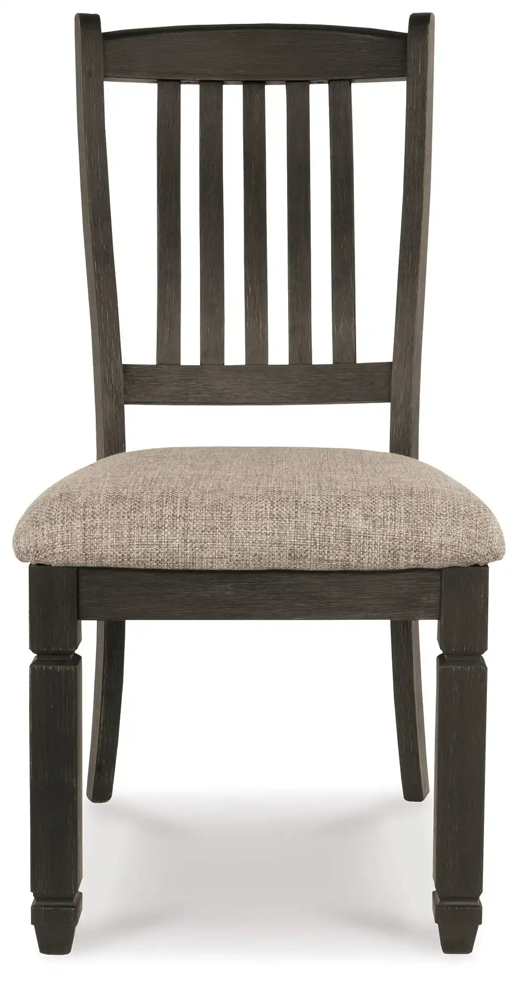 Tyler Creek - Dining UPH Side Chair (Set of 2) - Slatback - Black / Grayish Brown - Best Buy Furniture