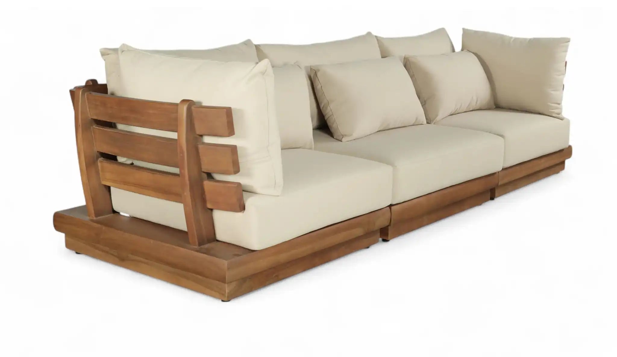 Mirella - 3 Piece Water Resistant Fabric Upholstered Outdoor Patio Modular Sofa - Best Buy Furniture