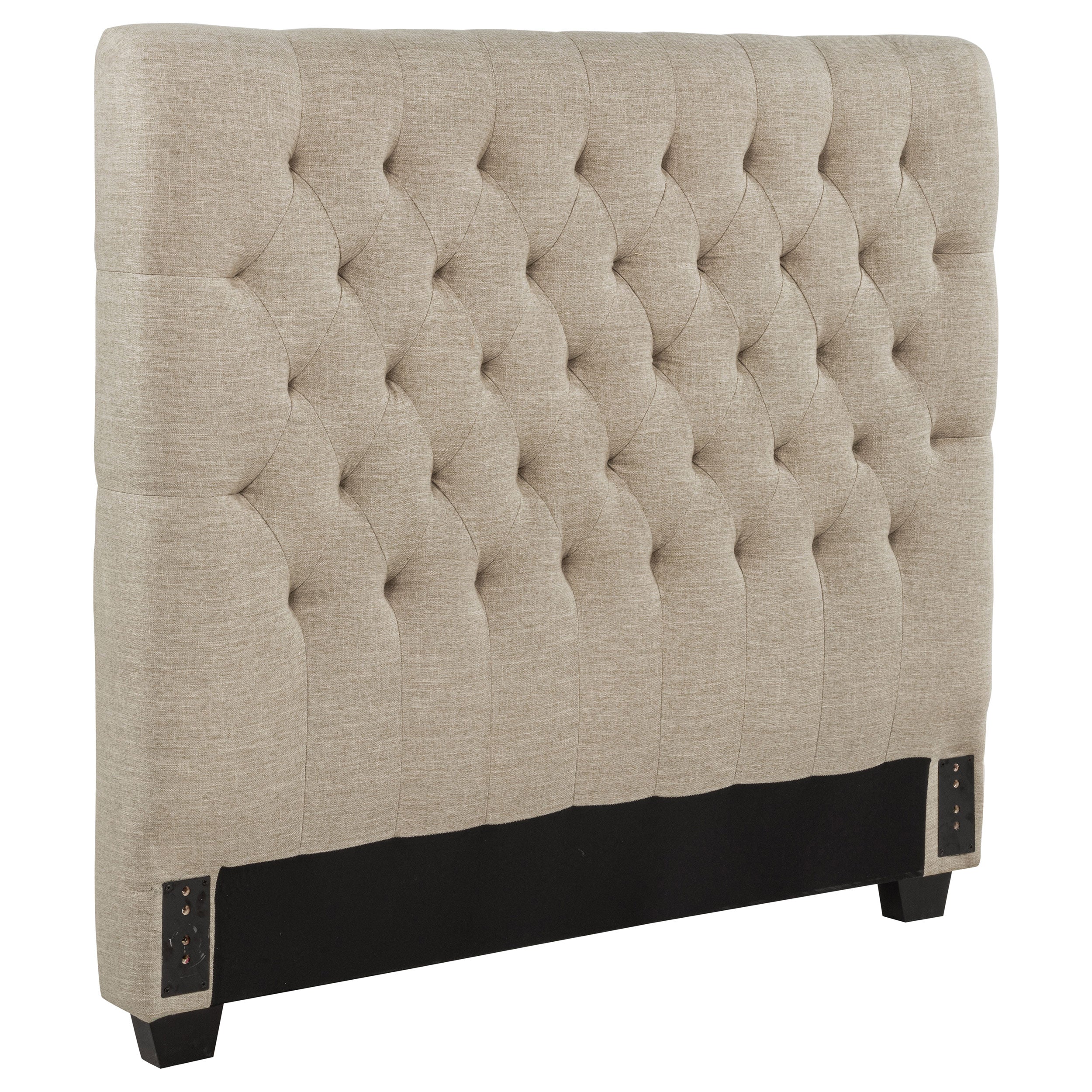 Chloe Upholstered Full Panel Headboard Oatmeal-CoasterEssence