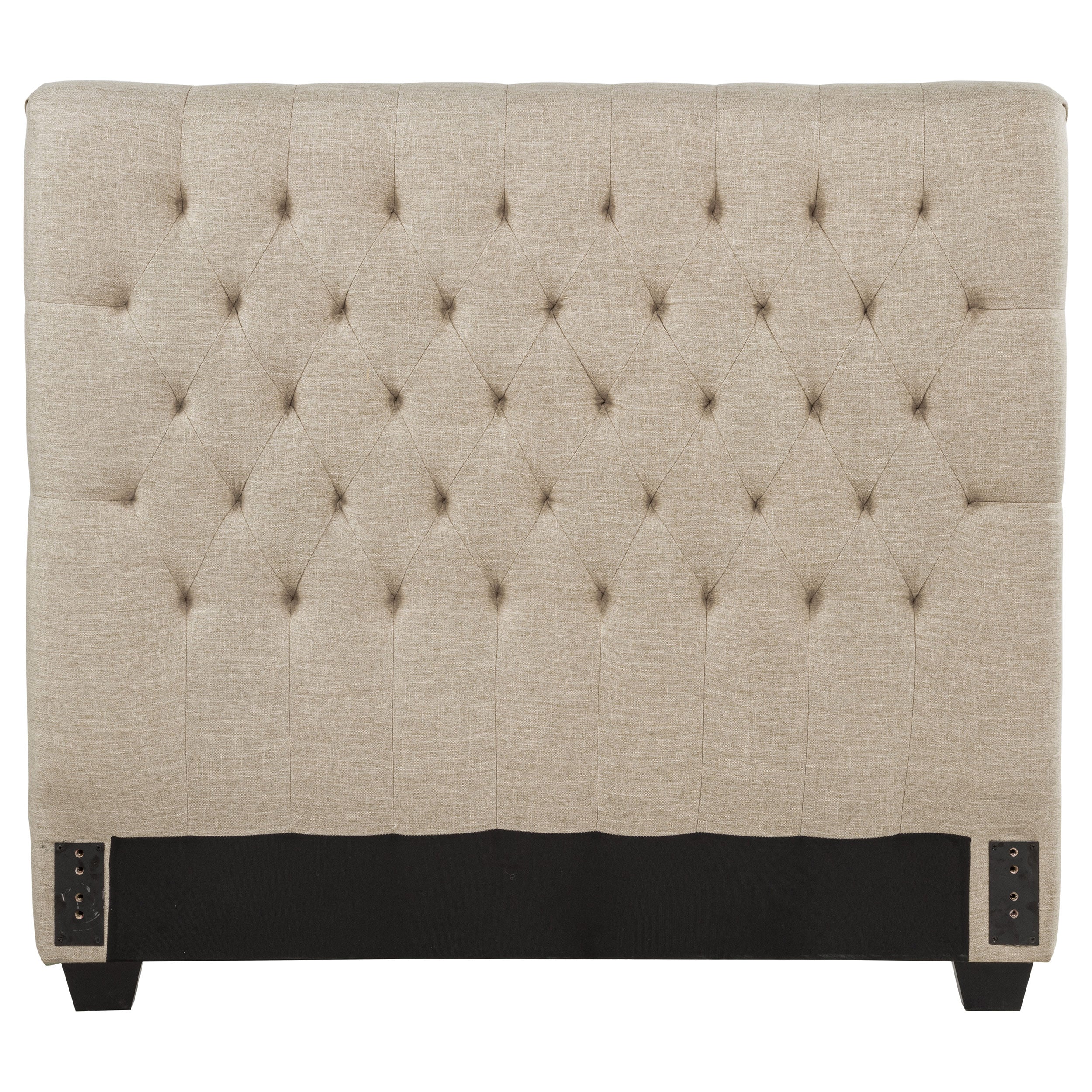 Chloe Upholstered Full Panel Headboard Oatmeal-CoasterEssence