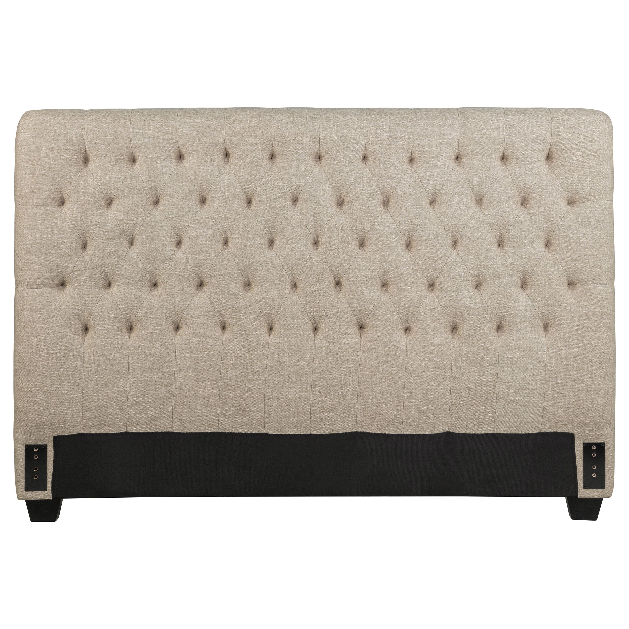 Chloe Upholstered Queen Panel Headboard Oatmeal-CoasterEssence