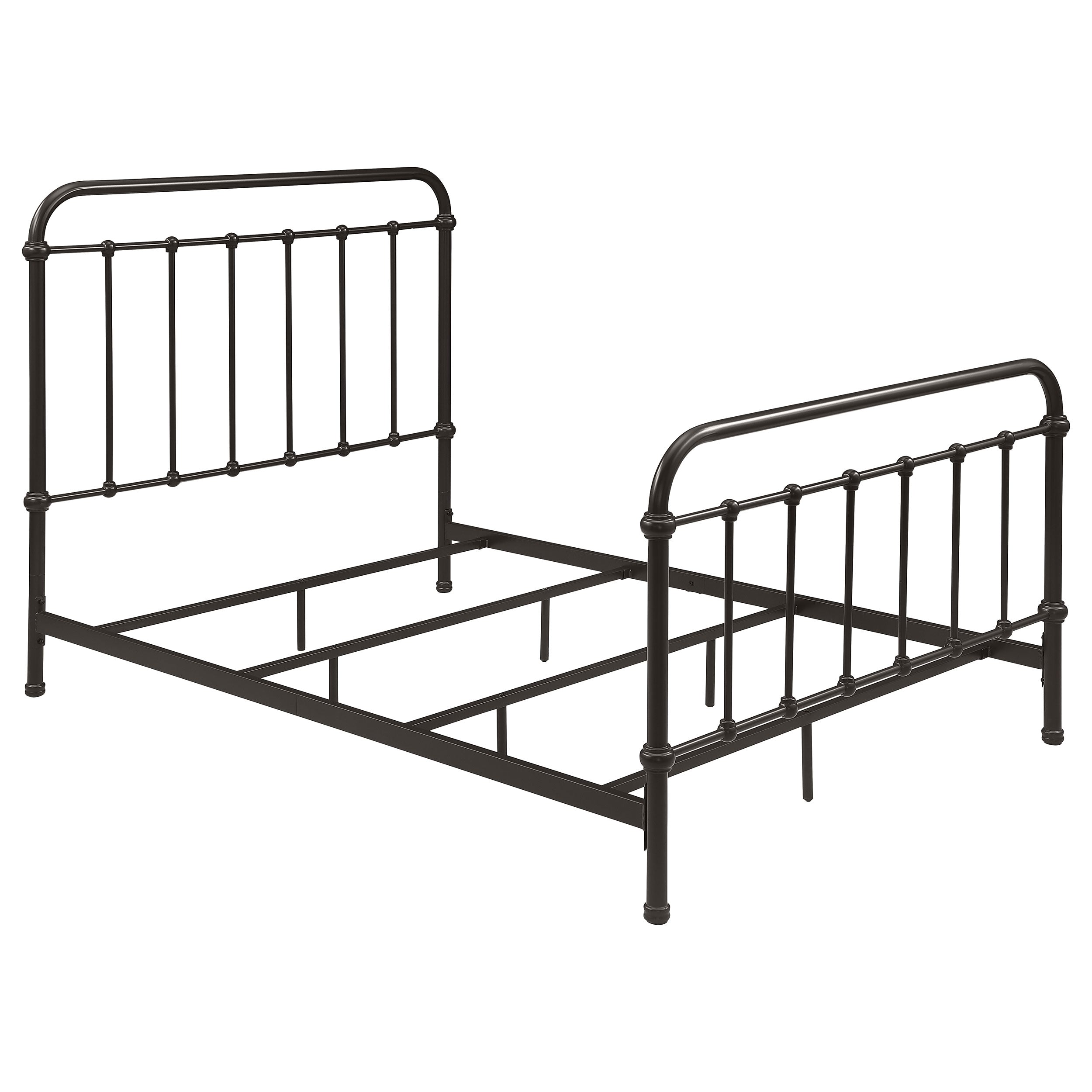 Livingston Metal Full Open Frame Bed Dark Bronze-CoasterEssence