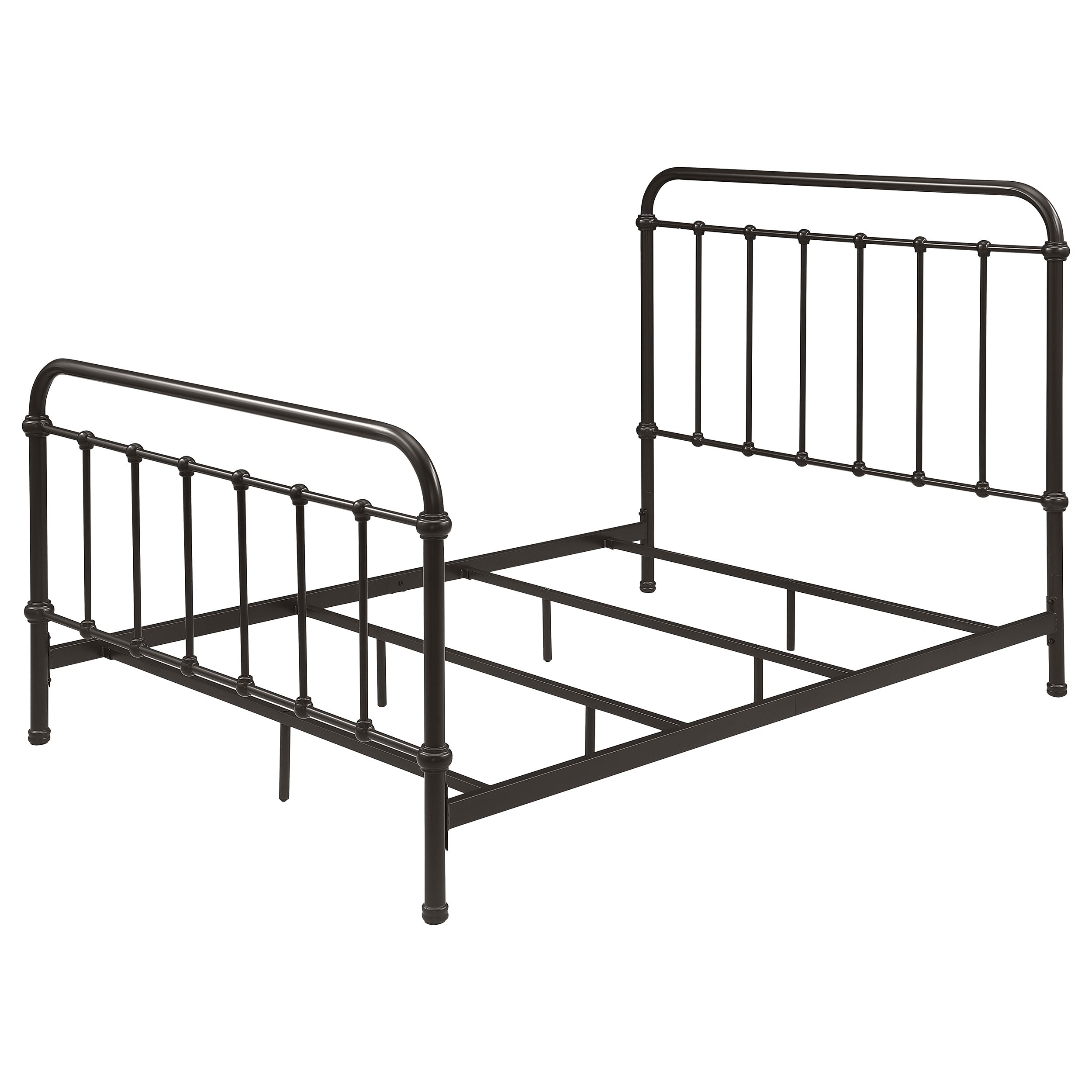 Livingston Metal Full Open Frame Bed Dark Bronze-CoasterEssence