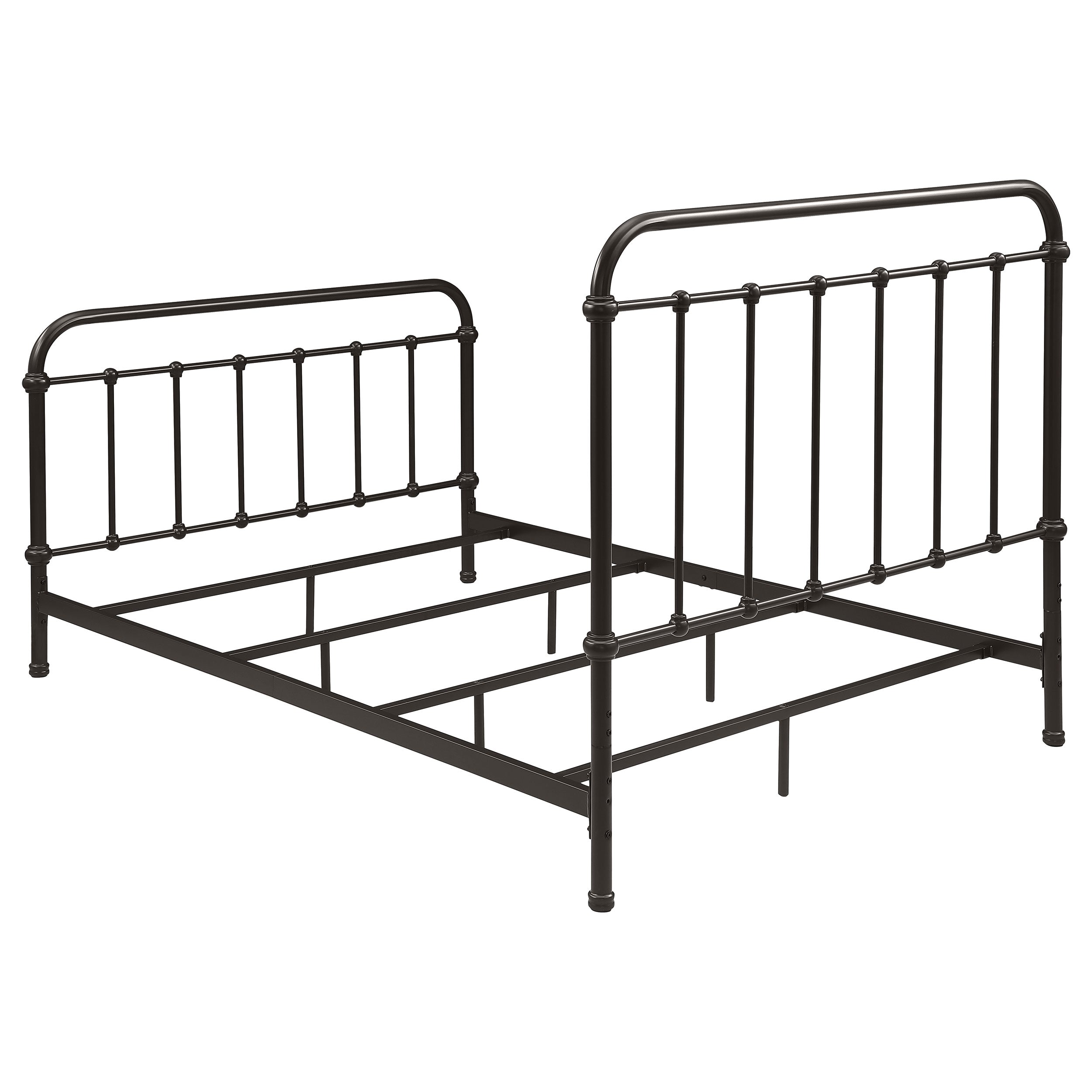 Livingston Metal Full Open Frame Bed Dark Bronze-CoasterEssence