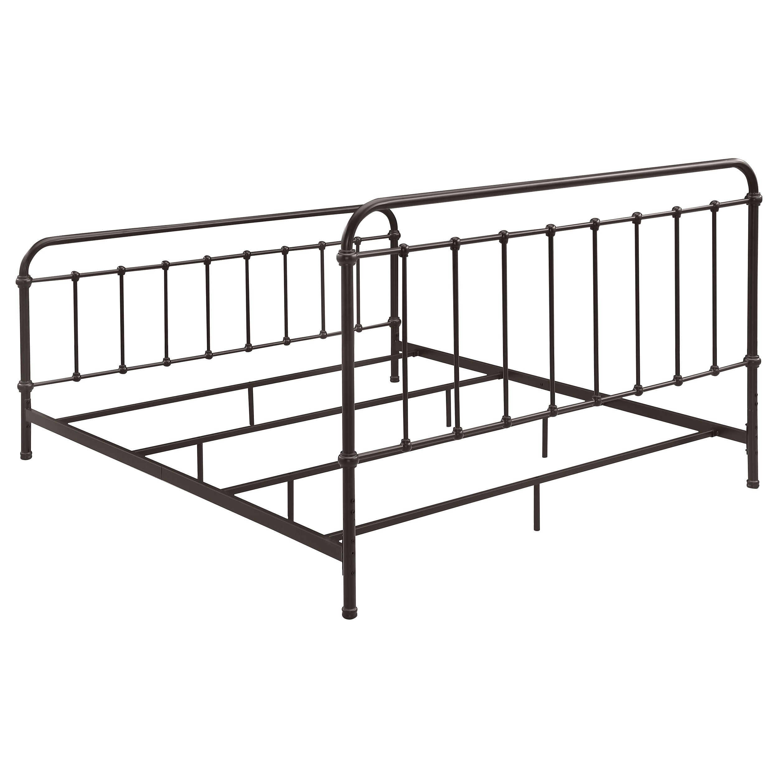 Livingston Metal Eastern King Open Frame Bed Dark Bronze-CoasterEssence