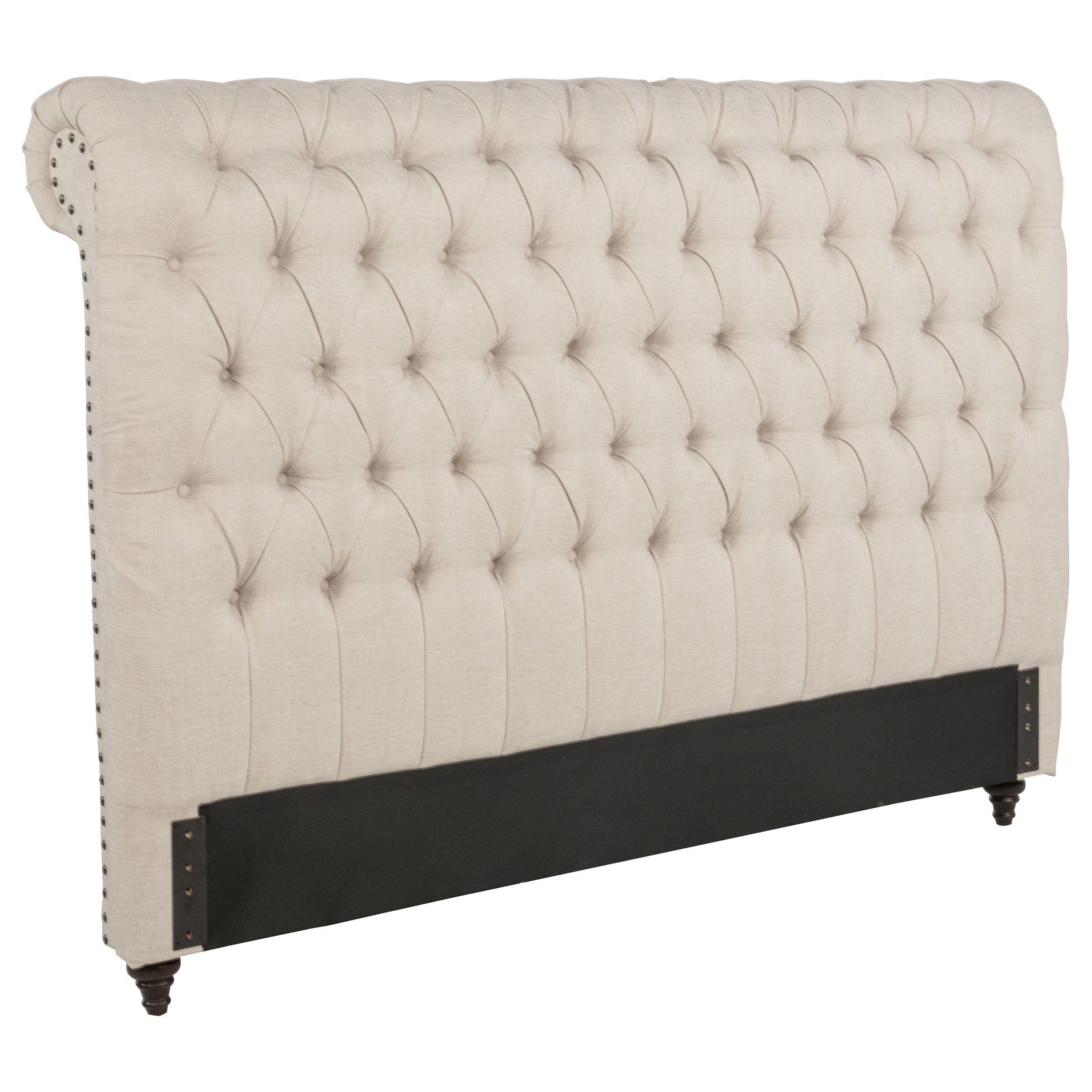 Devon 57-inch Upholstered Full Headboard Beige-CoasterEssence