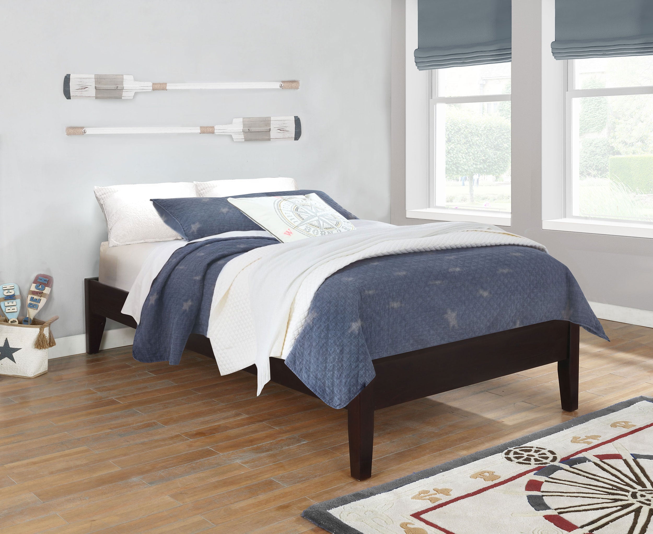 Hounslow Twin Universal Platform Bed Cappuccino-CoasterEssence