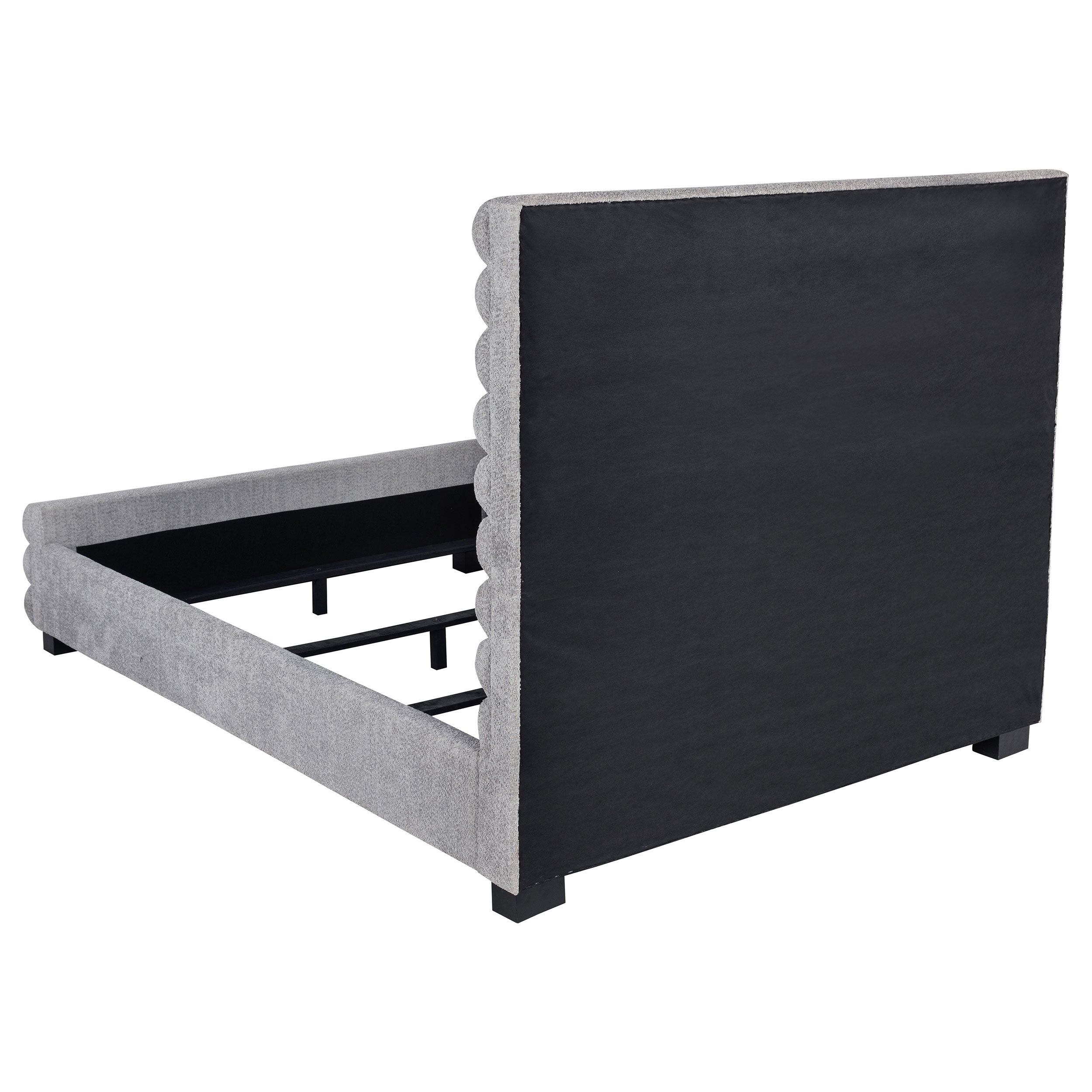 Patricia 58-inch Boucle Upholstered Queen Bed Grey-