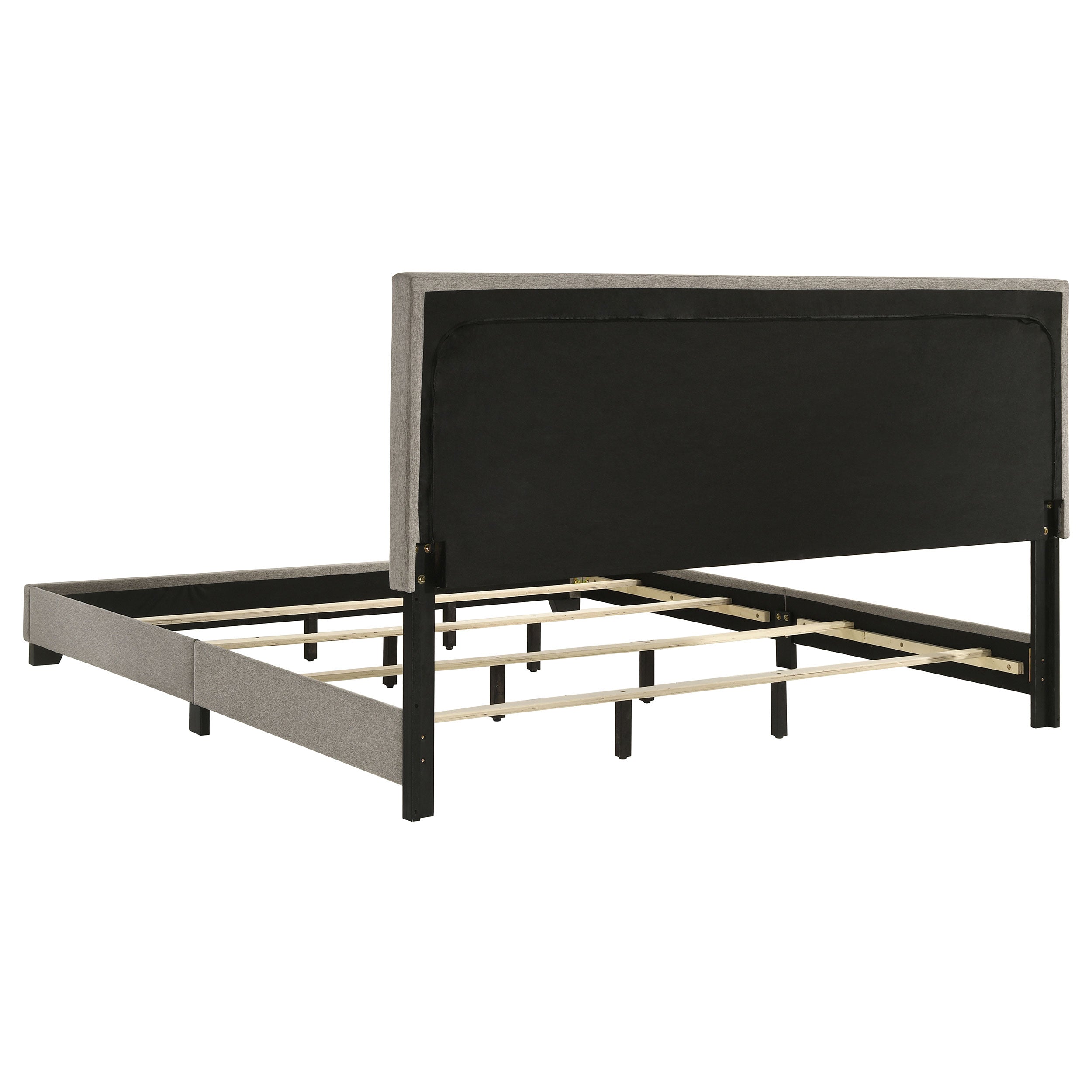 Dorian Fabric Upholstered California King Panel Bed Taupe-