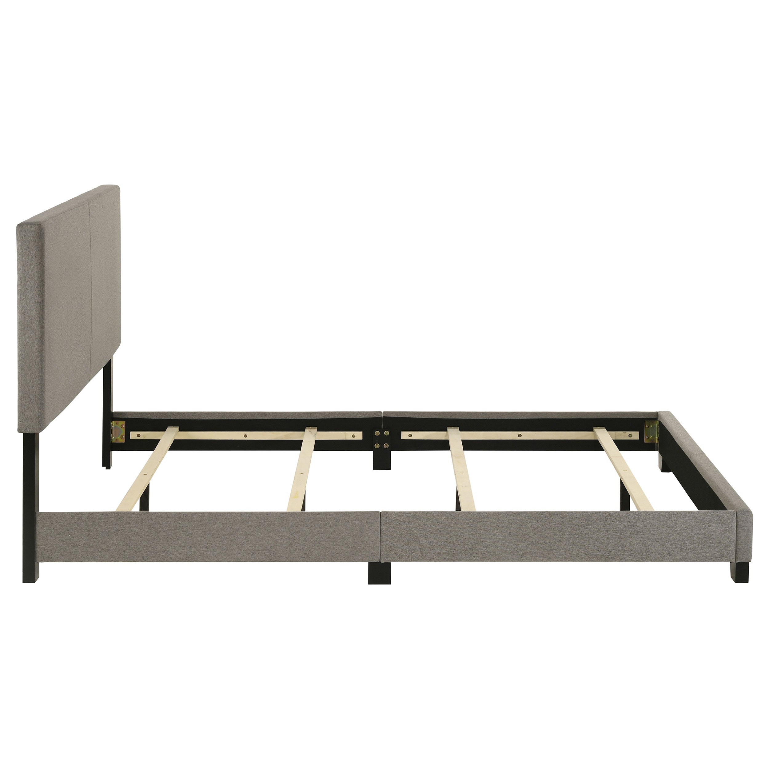 Dorian Fabric Upholstered Queen Panel Bed Taupe-