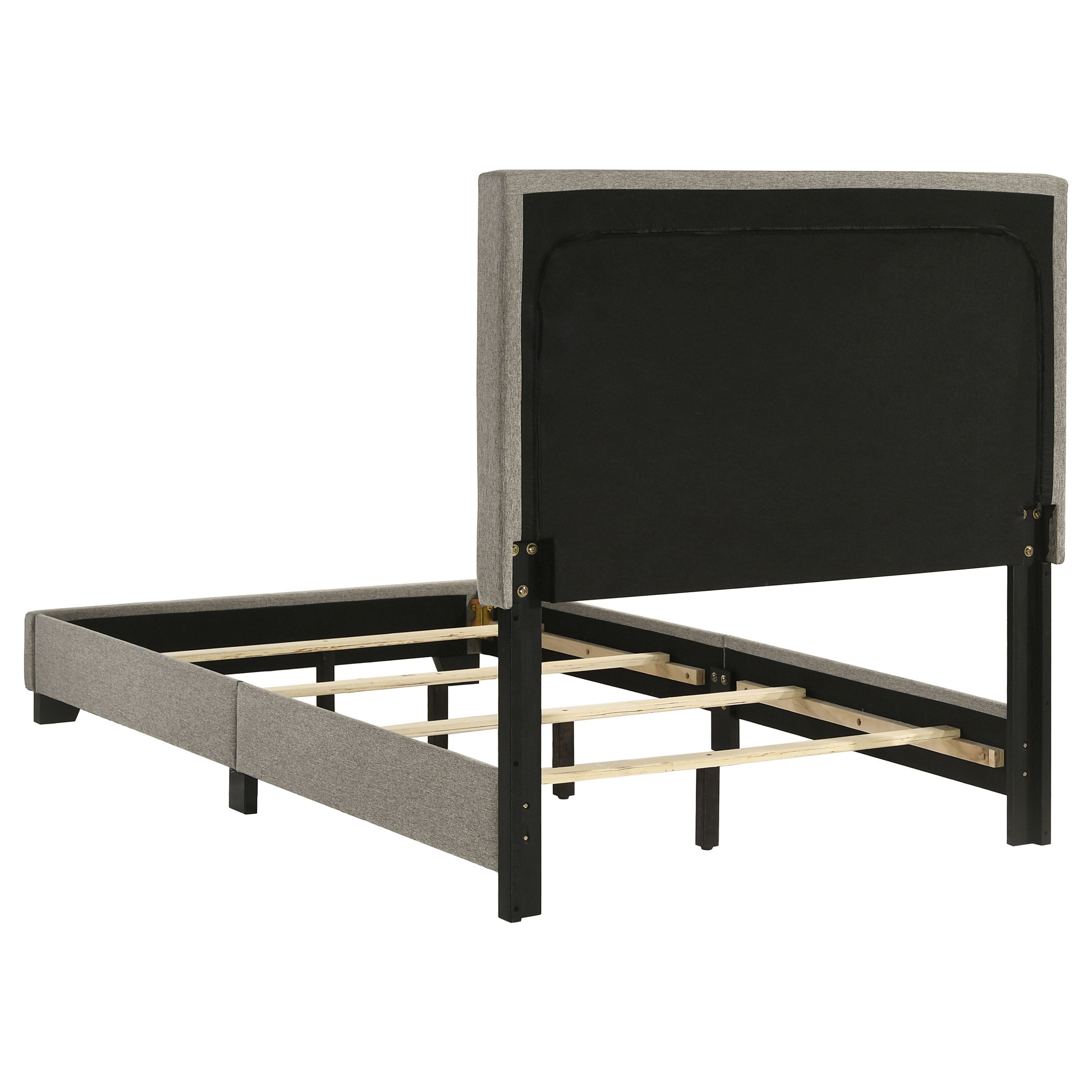 Dorian Fabric Upholstered Twin Panel Bed Taupe-