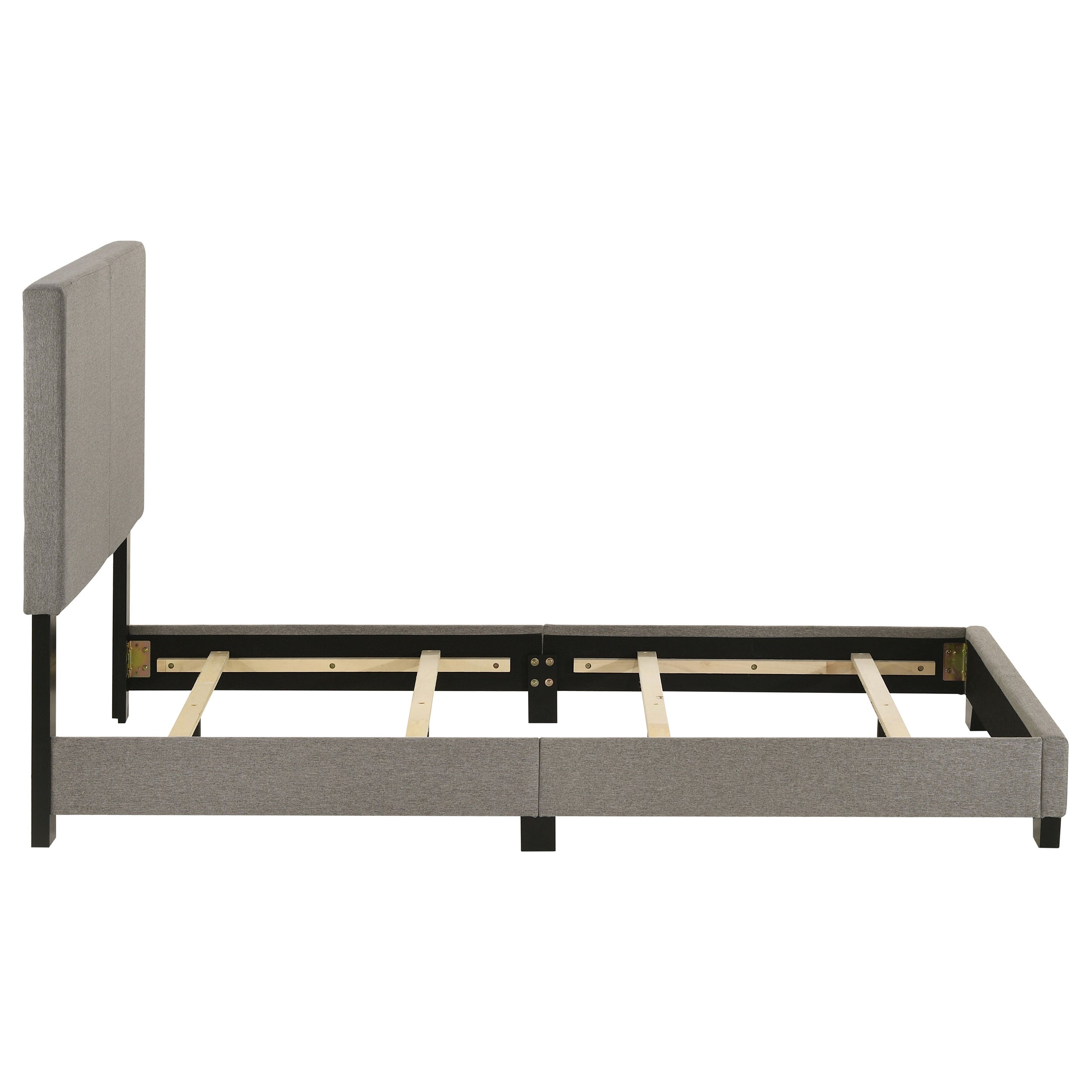 Dorian Fabric Upholstered Twin Panel Bed Taupe-