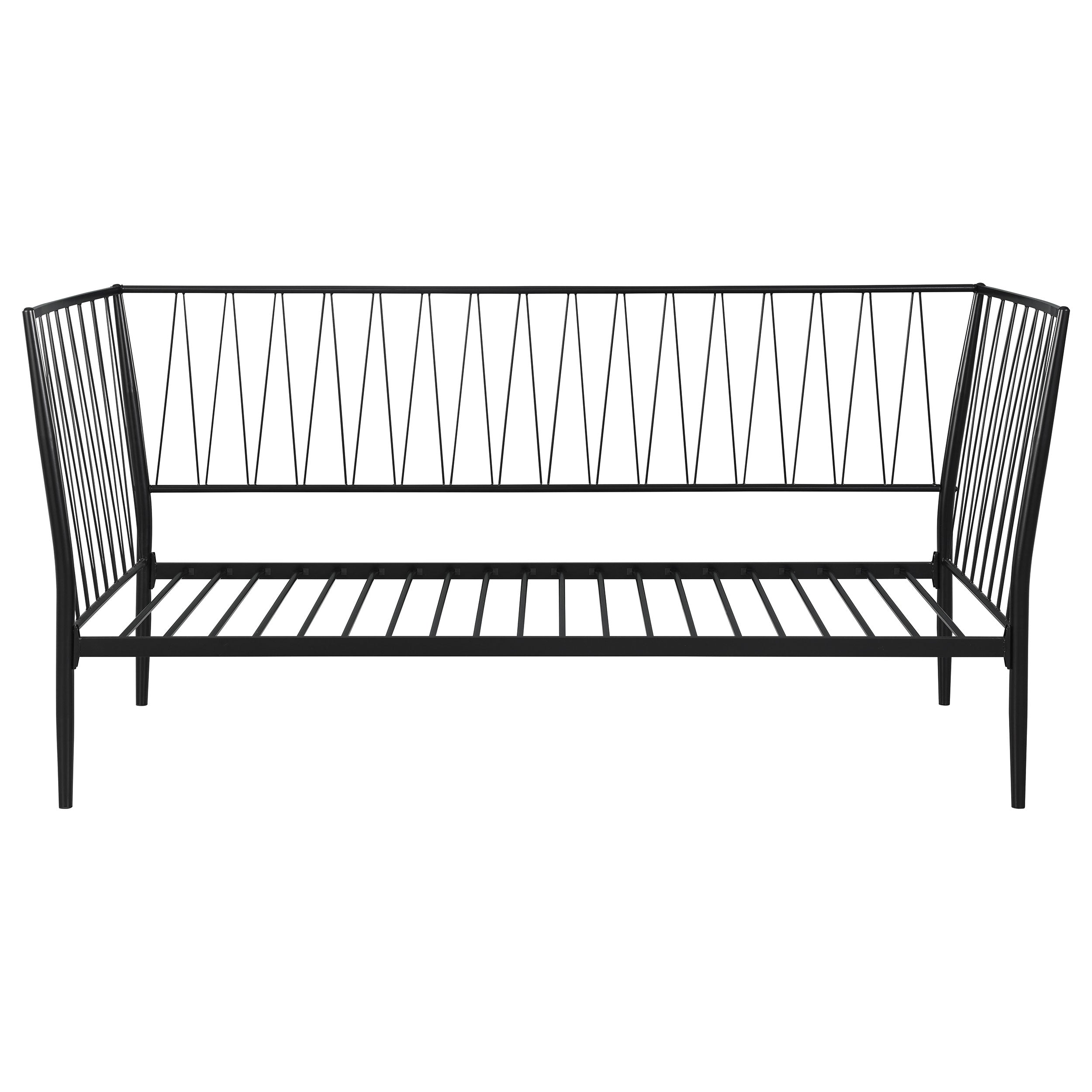 Richland Metal Twin Daybed Bed Frame Matte Black-