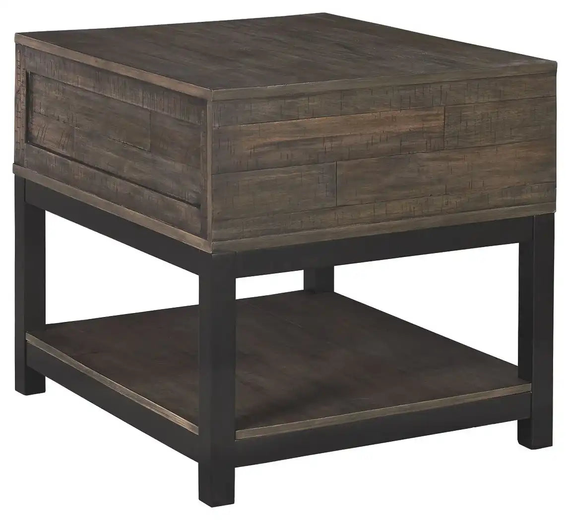 Johurst - Rectangular End Table - Grayish Brown - Best Buy Furniture