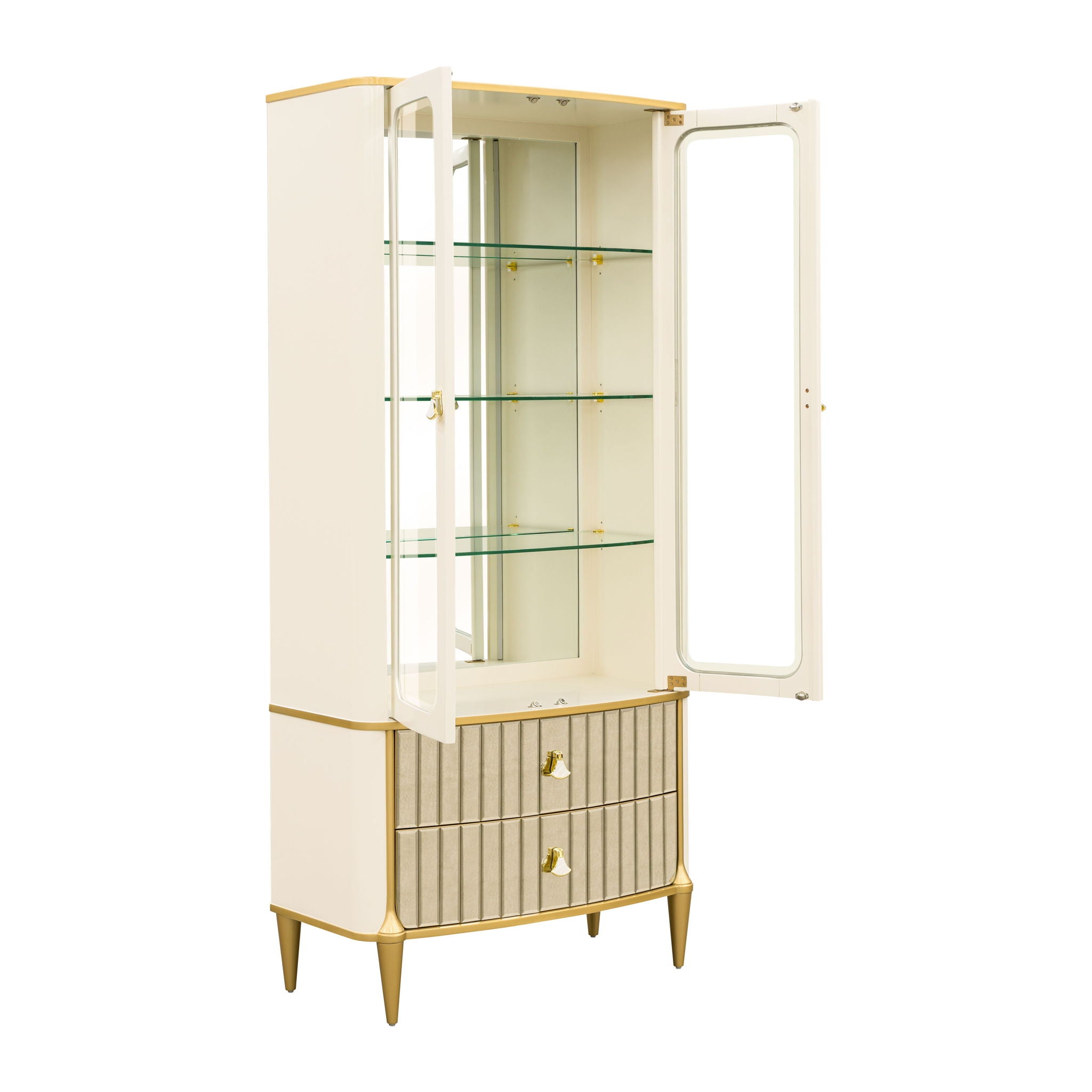 Scotts Square - Display Cabinet - Light Champagne