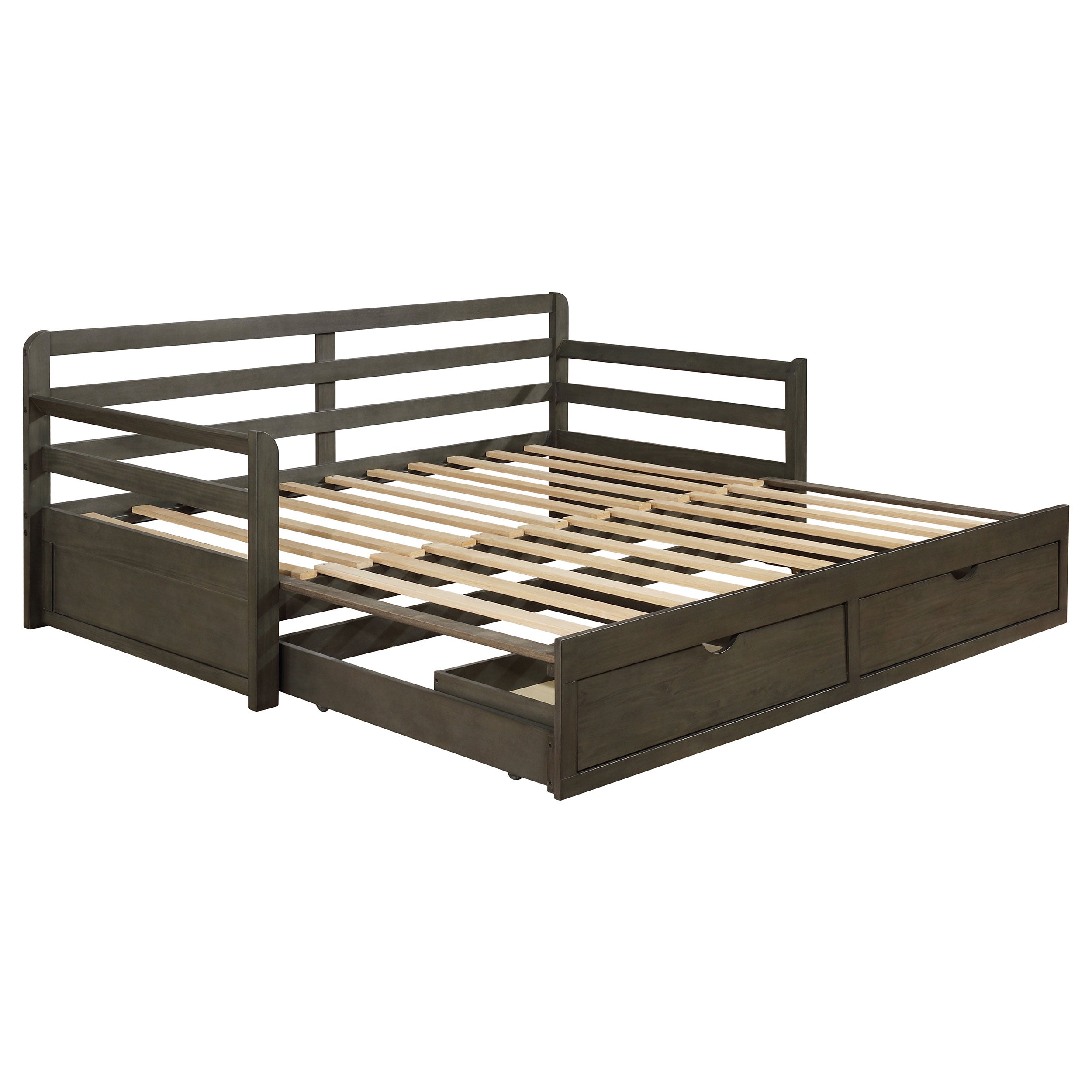 Sorrento 2-drawer Twin XL Daybed with Extension Trundle Grey-CoasterEssence