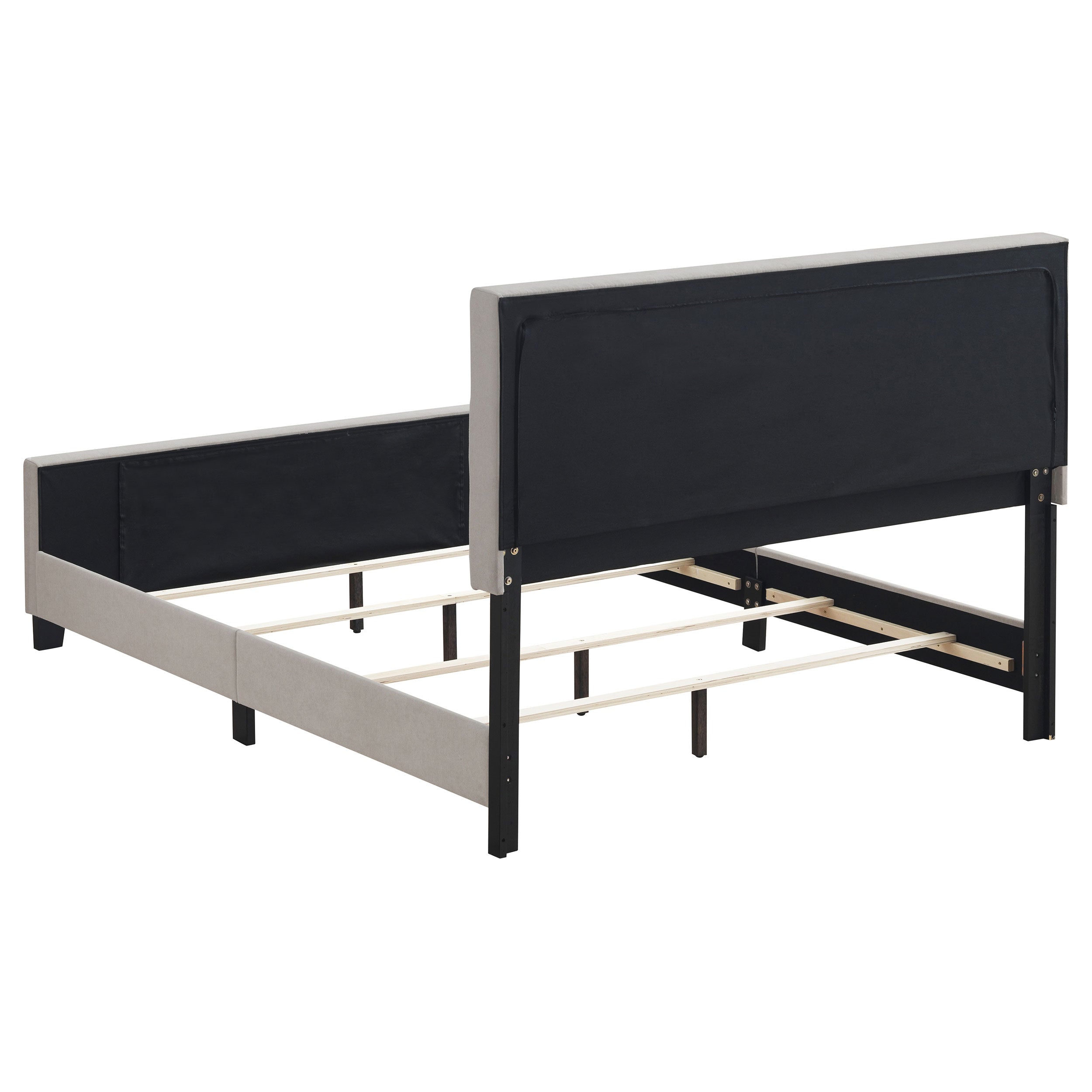 Fairfield Upholstered Eastern King Panel Bed Beige-CoasterEssence