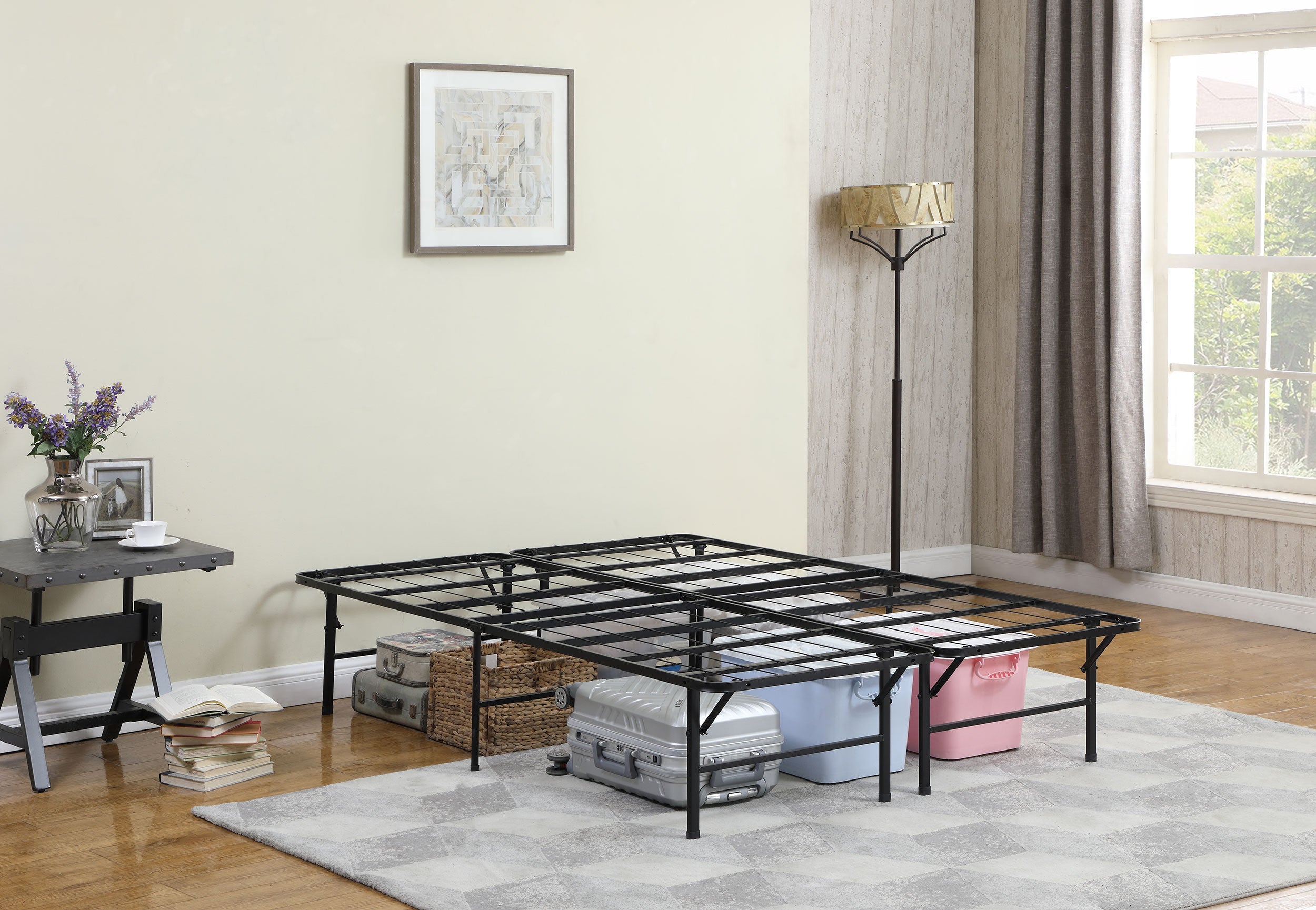 Mabel Metal Full Mattress Support Platform Bed Black-CoasterEveryday