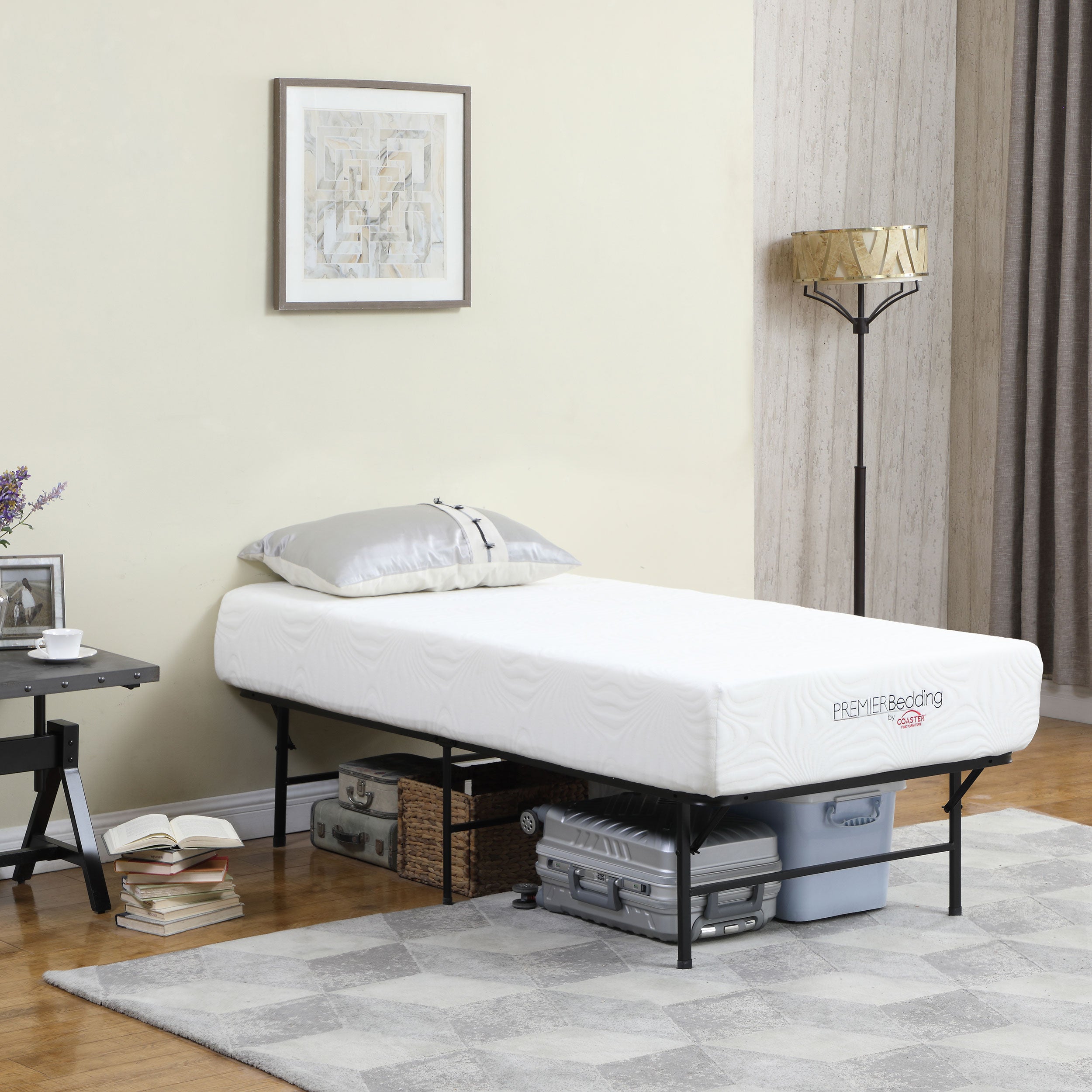 Mabel Metal Twin Mattress Support Platform Bed Black-CoasterEveryday