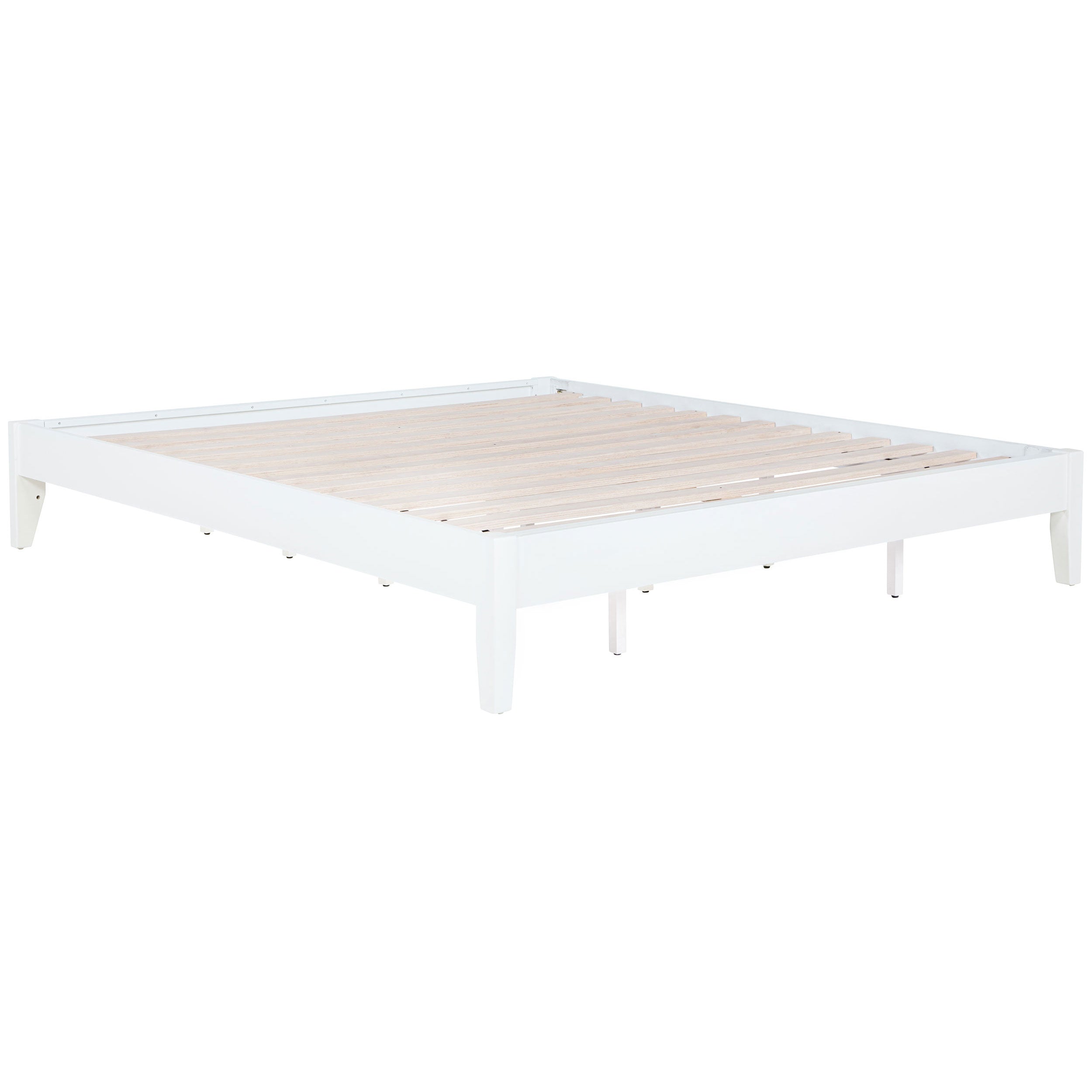 Hounslow California King Universal Platform Bed White-CoasterEveryday