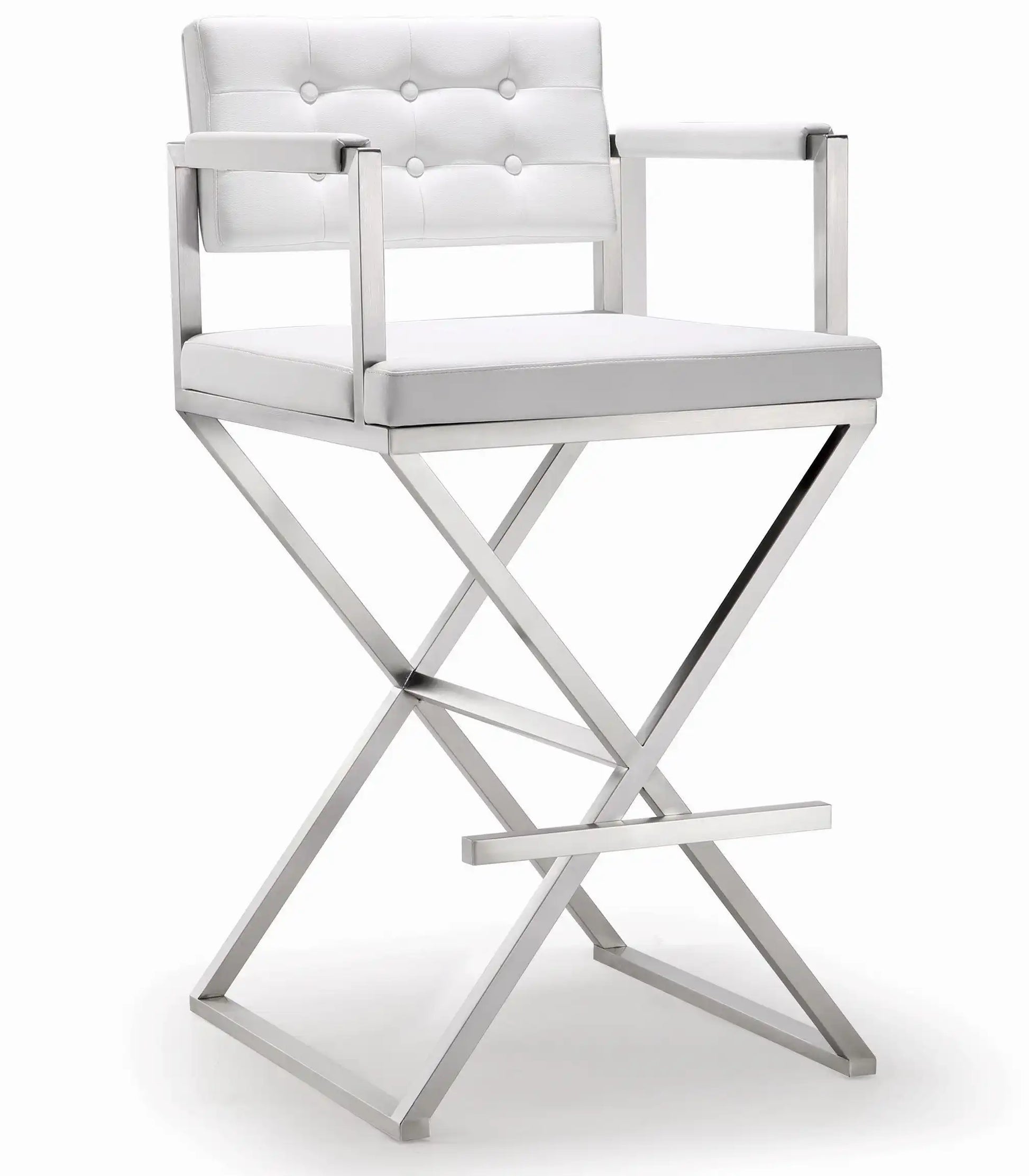 Director - Stainless Steel Barstool - Best Buy Furniture