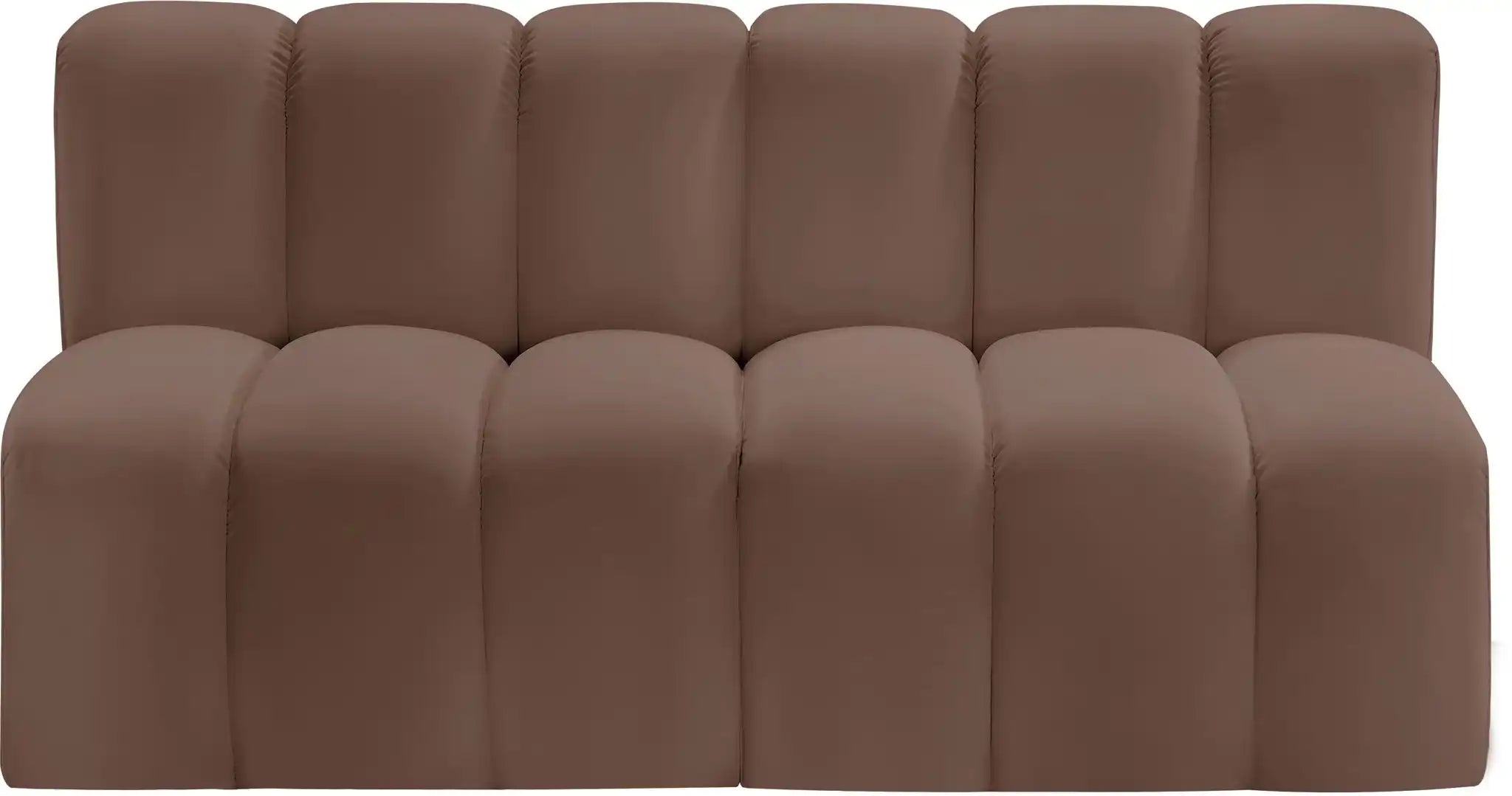 Arc - Faux Leather 2 Seats Modular Sofa