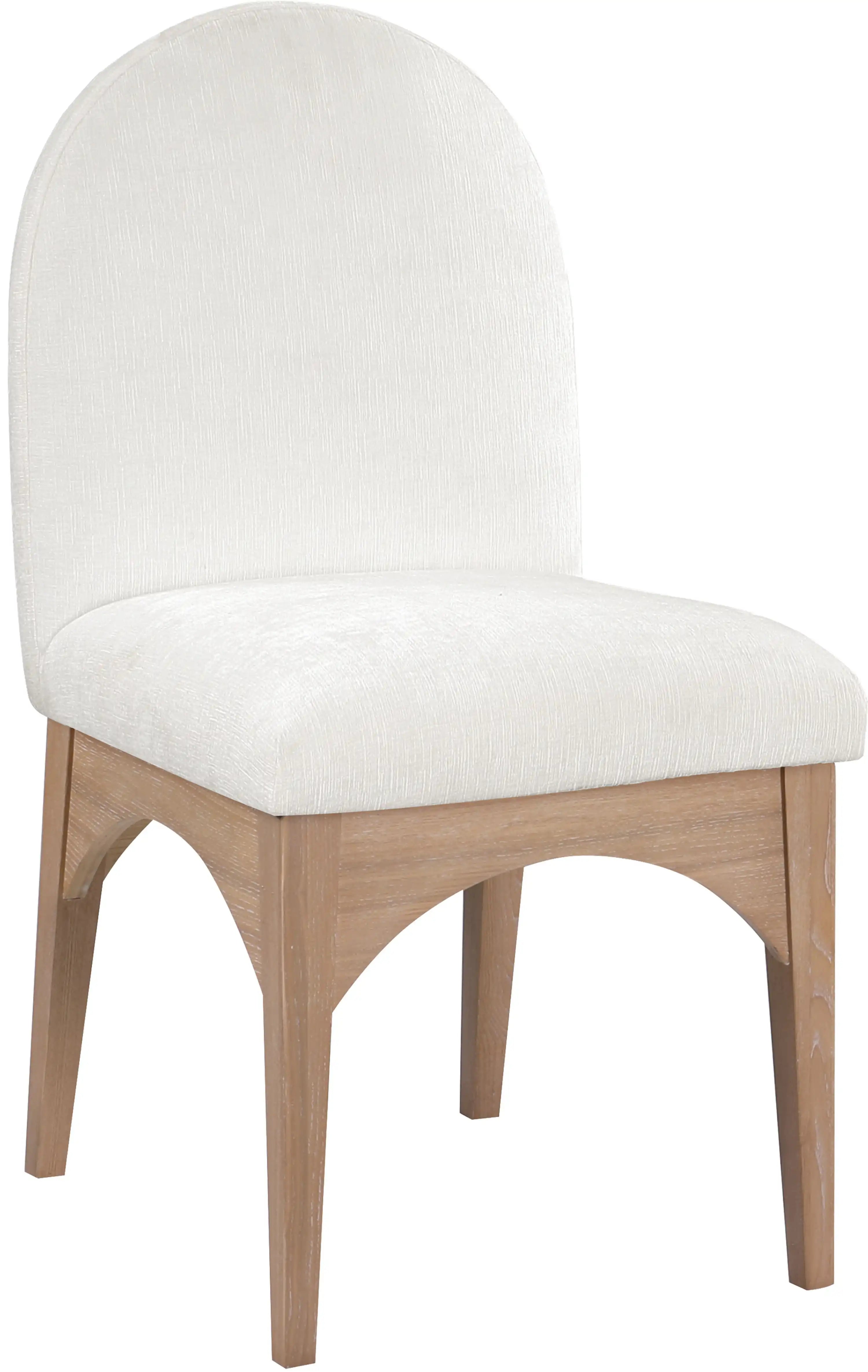 Waldorf - Chenille Dining Side Chair With Natural Legs - Best Buy Furniture