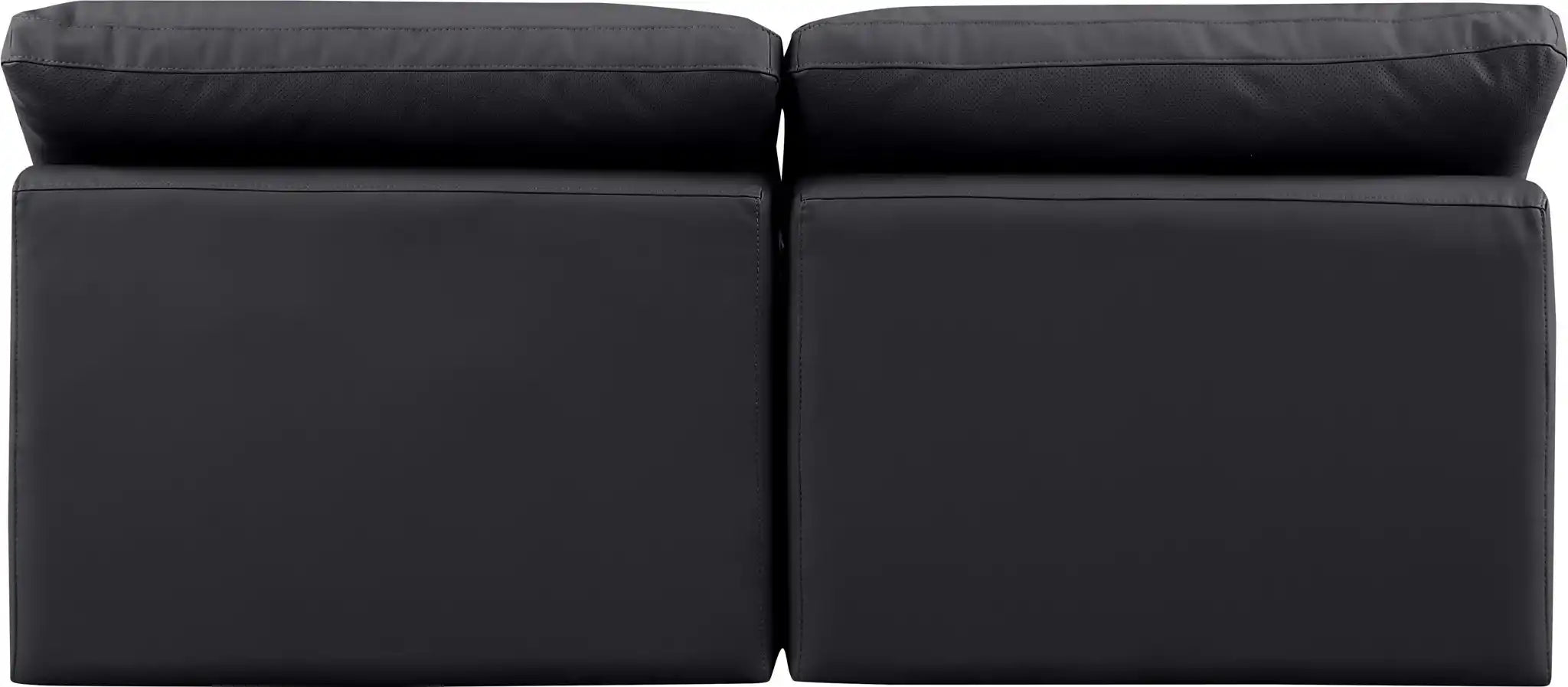 Indulge - Faux Leather 2 Seat Modular Armless Sofa