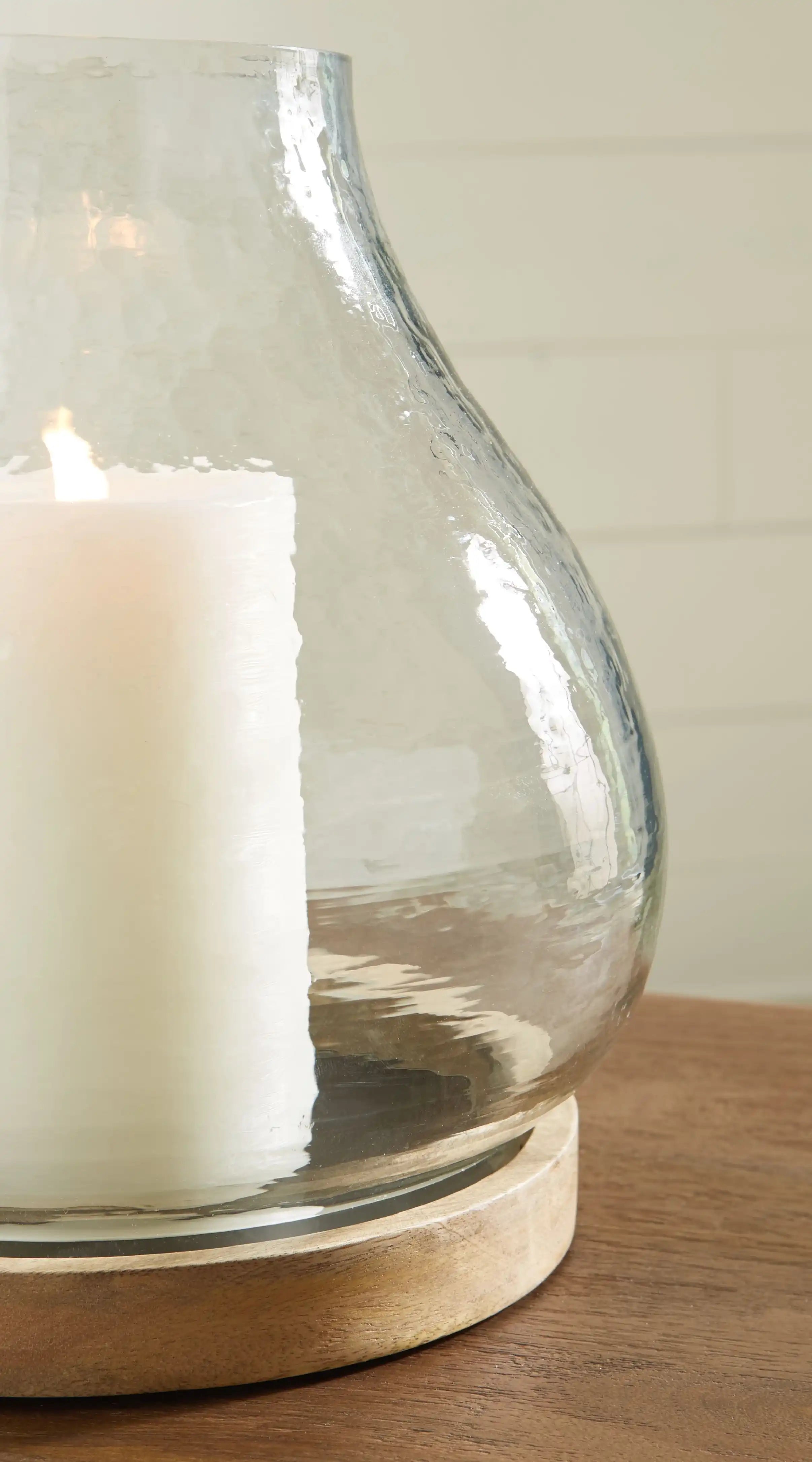 Adalisen - Candle Holder - Clear / Brown - Best Buy Furniture