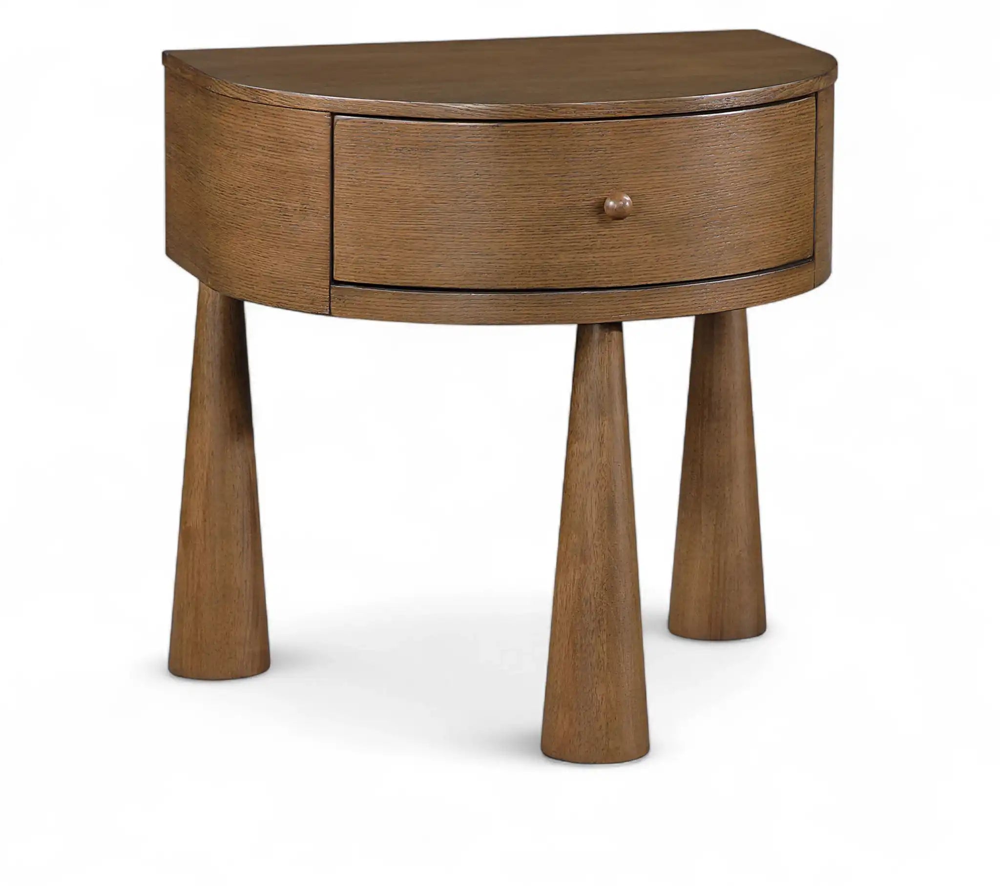 Oasis - Acacia Veneer And Solid Wood Night Stand - Best Buy Furniture
