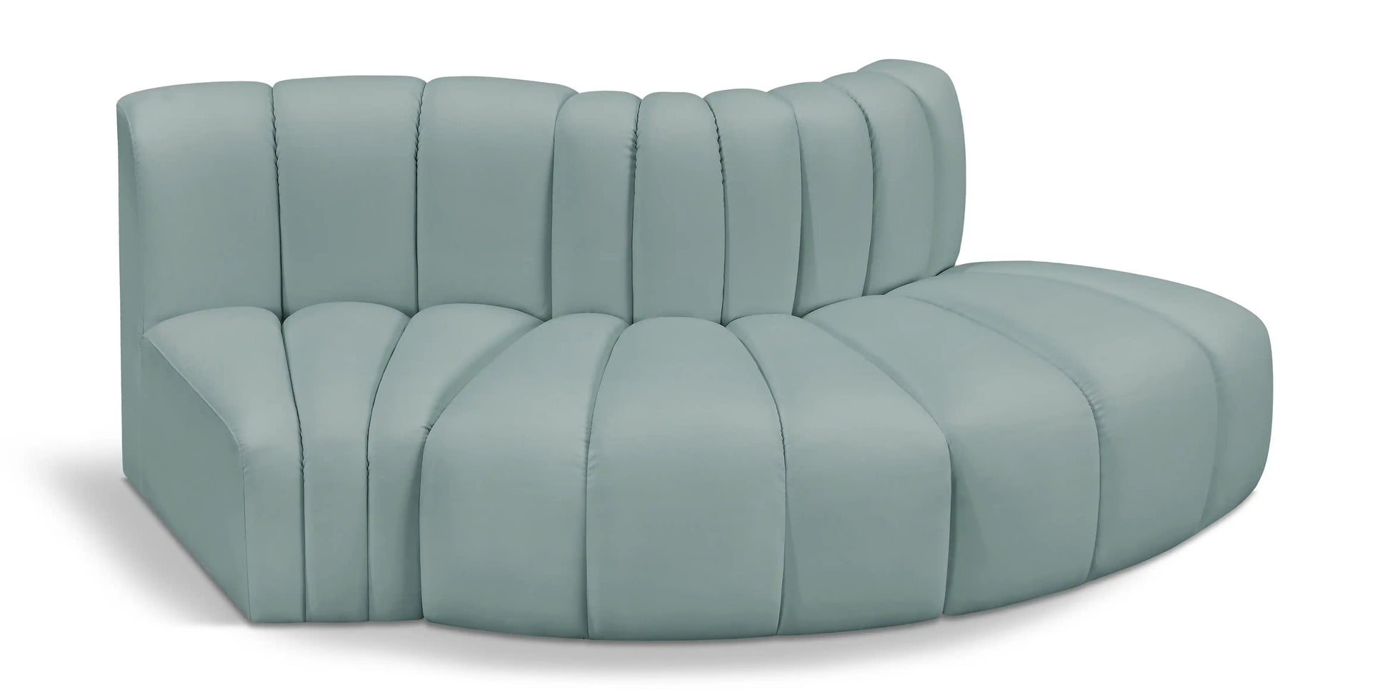 Arc - Faux Leather 3 Piece Modular Sofa - Best Buy Furniture