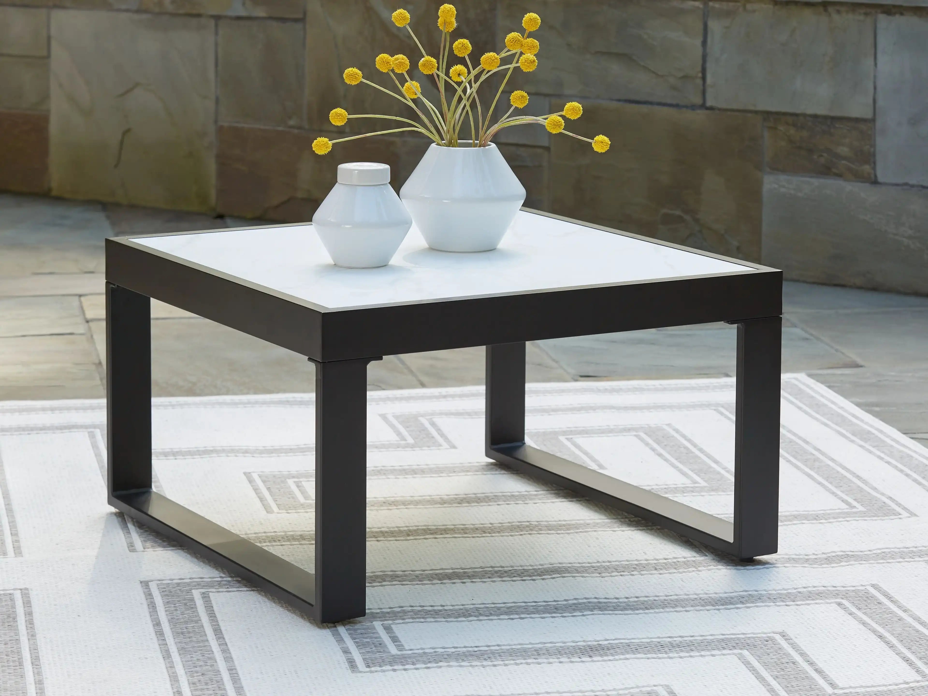 Beachloft - Square Cocktail Table - Black / Gray - Best Buy Furniture
