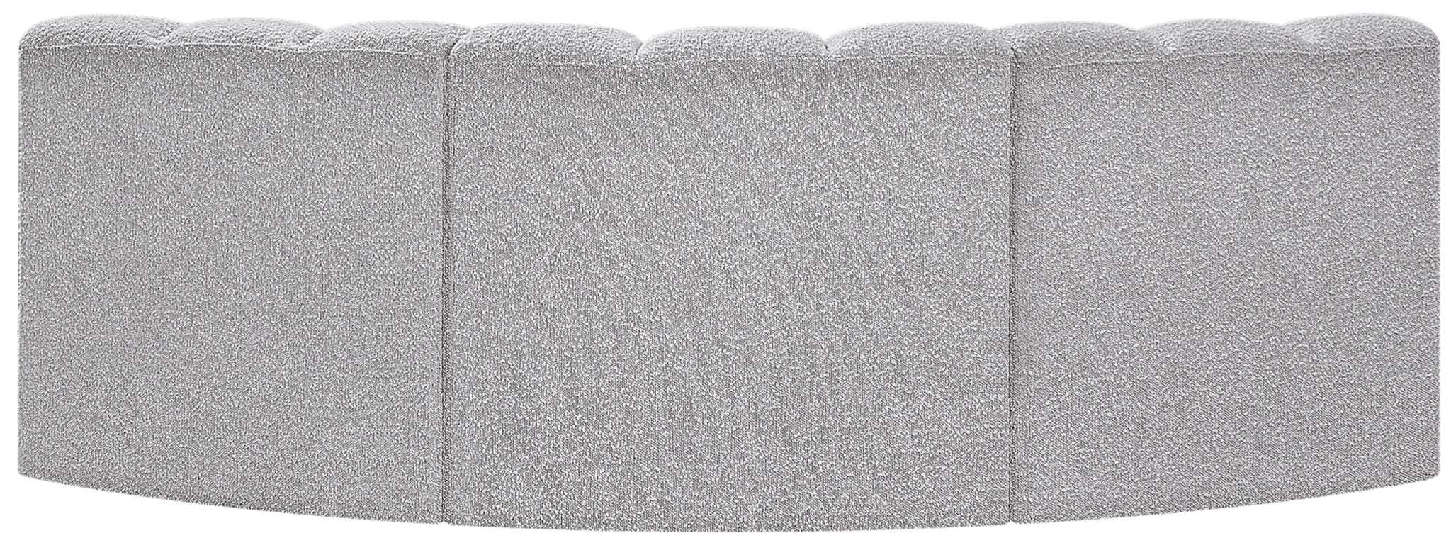 Arc - Boucle Fabric 3 Piece Modular Corner Sofa
