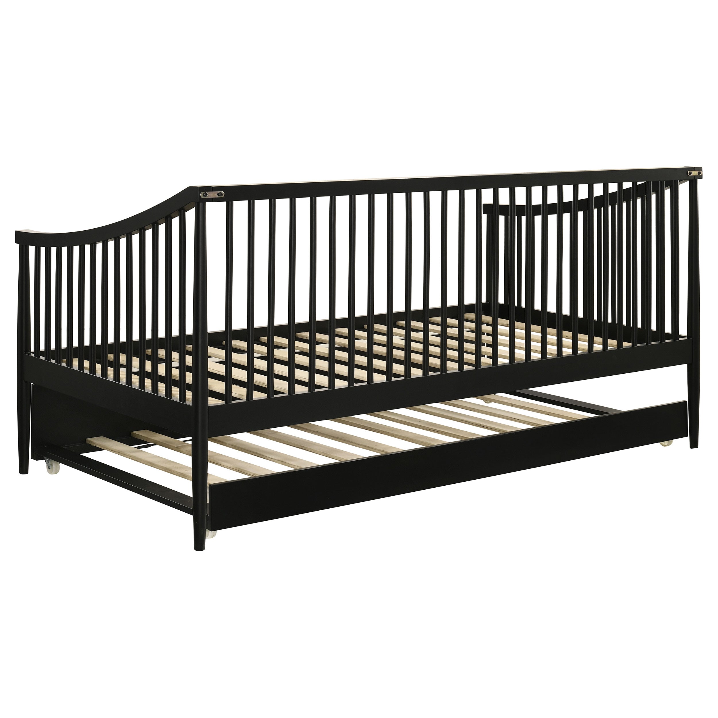 Delgado Windsor Twin Wood Daybed with Trundle Black-