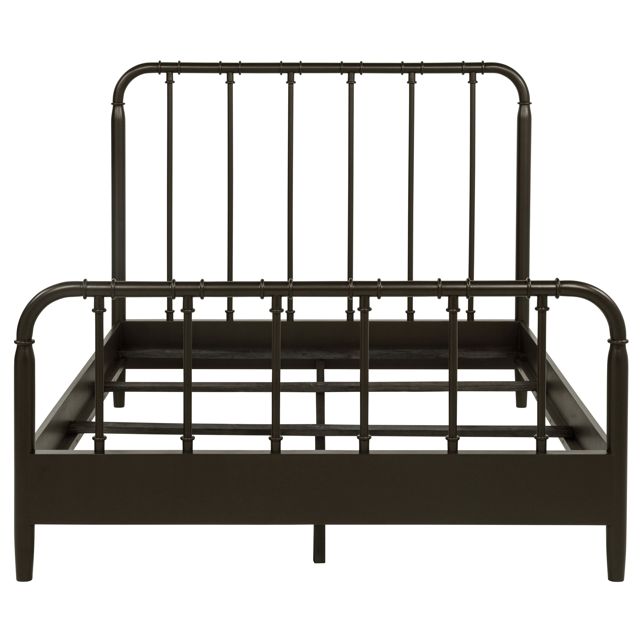 Rocco All Wood Water Pipe Open Frame Eastern King Bed Dark Bronze-