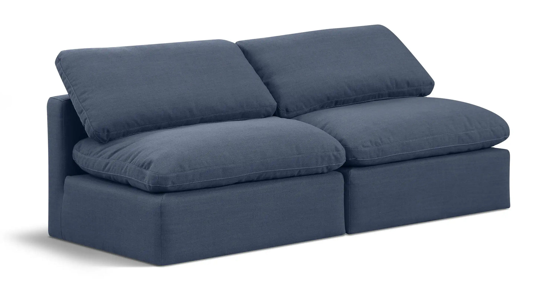 Indulge - Linen 2 Seat Modular Armless Sofa - Best Buy Furniture