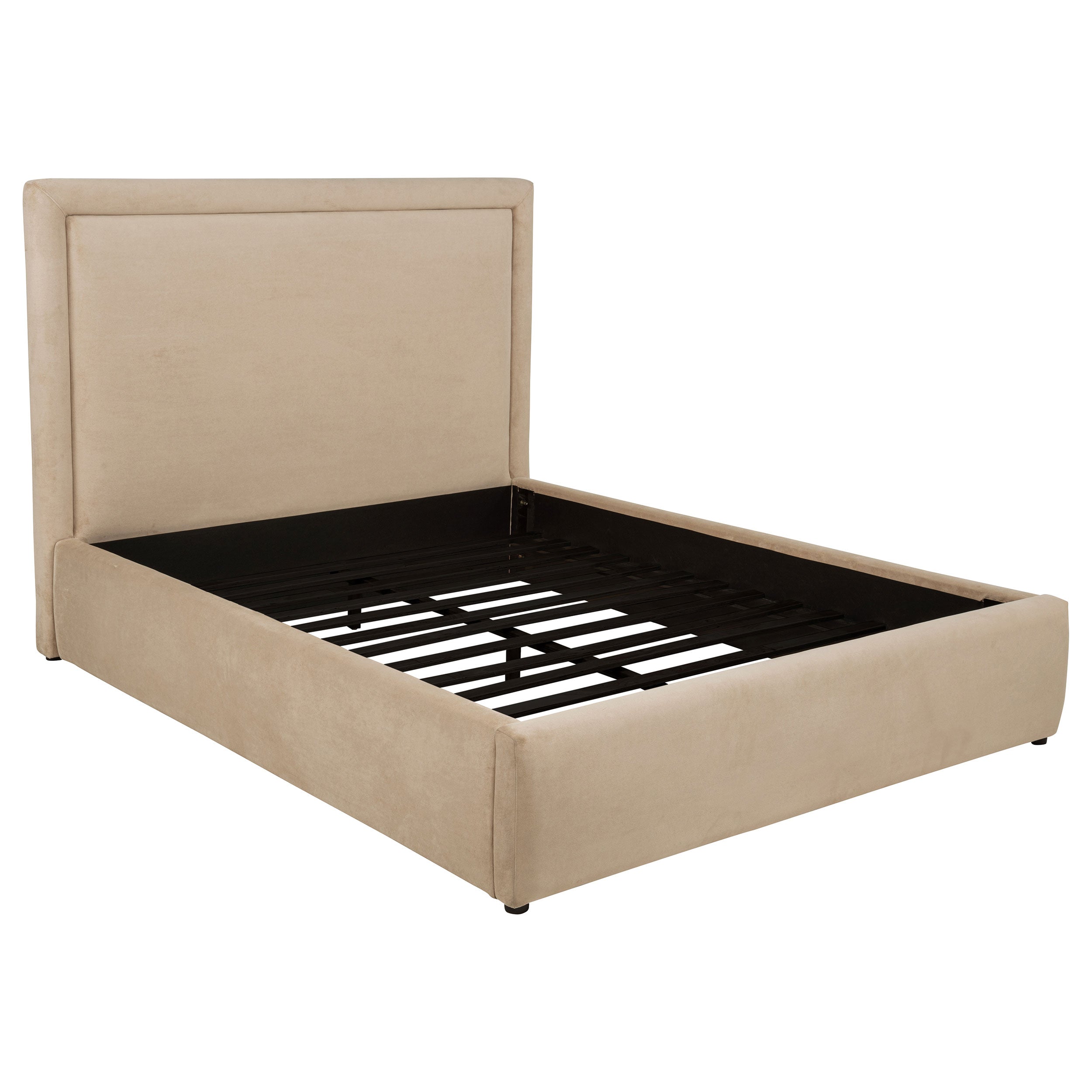 Lawson 54-inch Upholstered Queen Platform Bed Light Saddle-