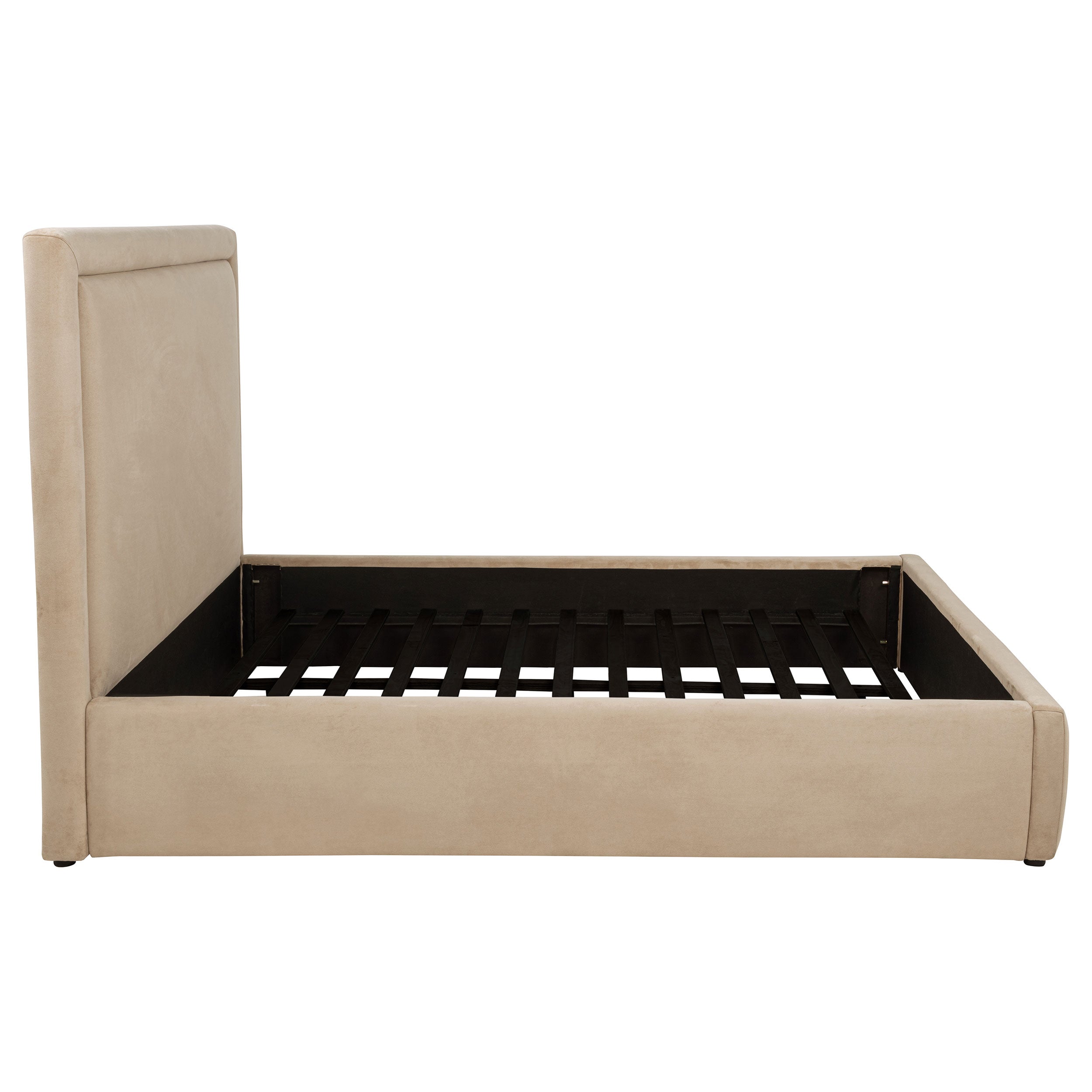 Lawson 54-inch Upholstered Queen Platform Bed Light Saddle-