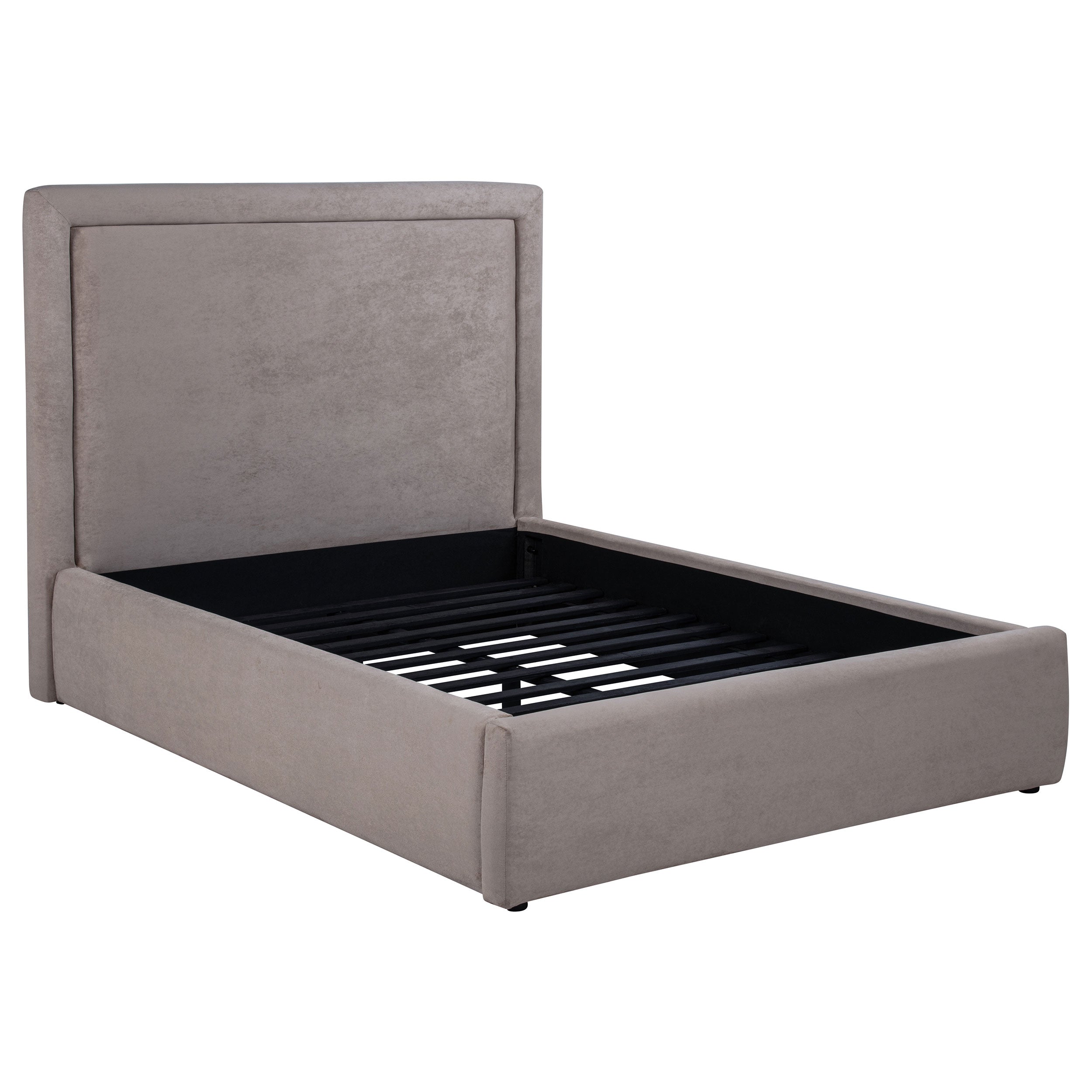 Lawson 54-inch Upholstered Full Panel Platform Bed Mushroom-